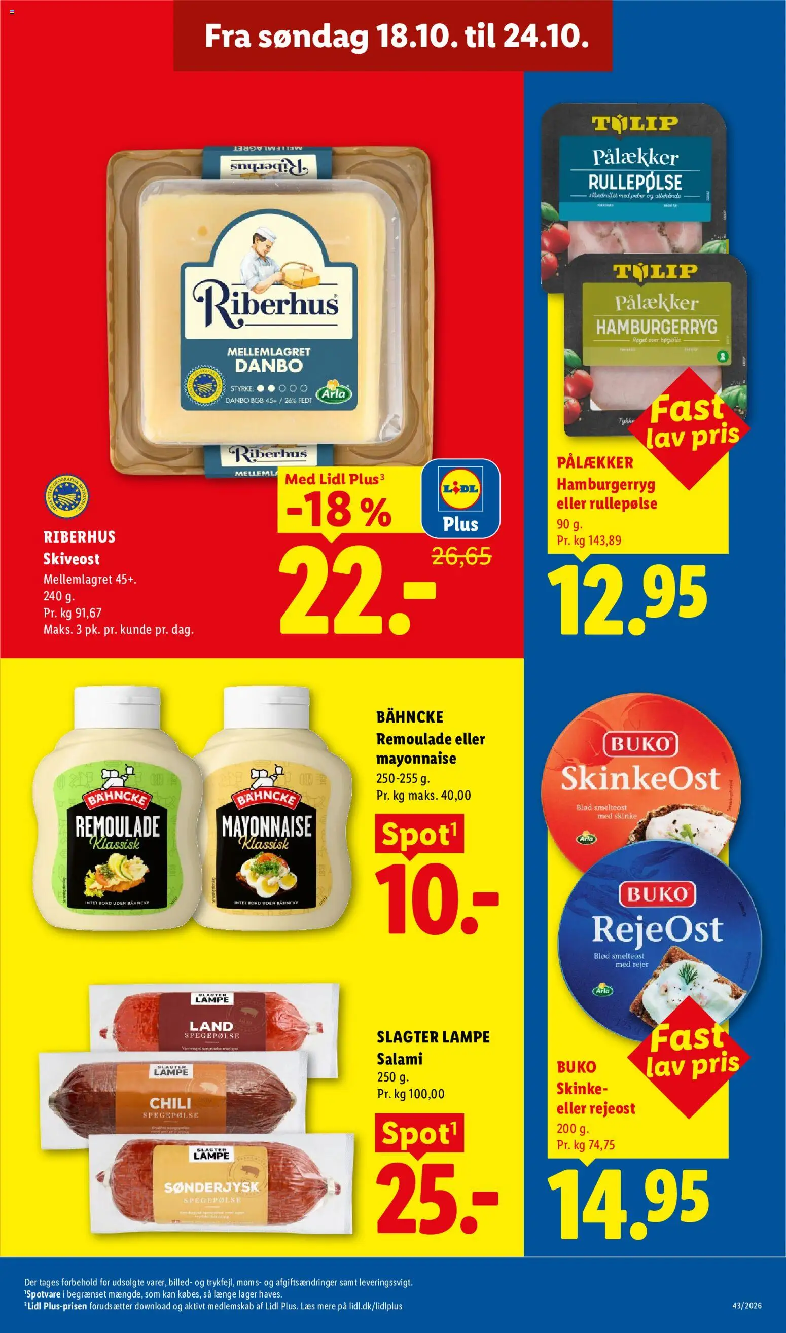 Lidl tilbudsavis – gyldig fra 18/10/2026 | Side: 20 | Produkter: Chili, Skinke, Bord, Skiveost