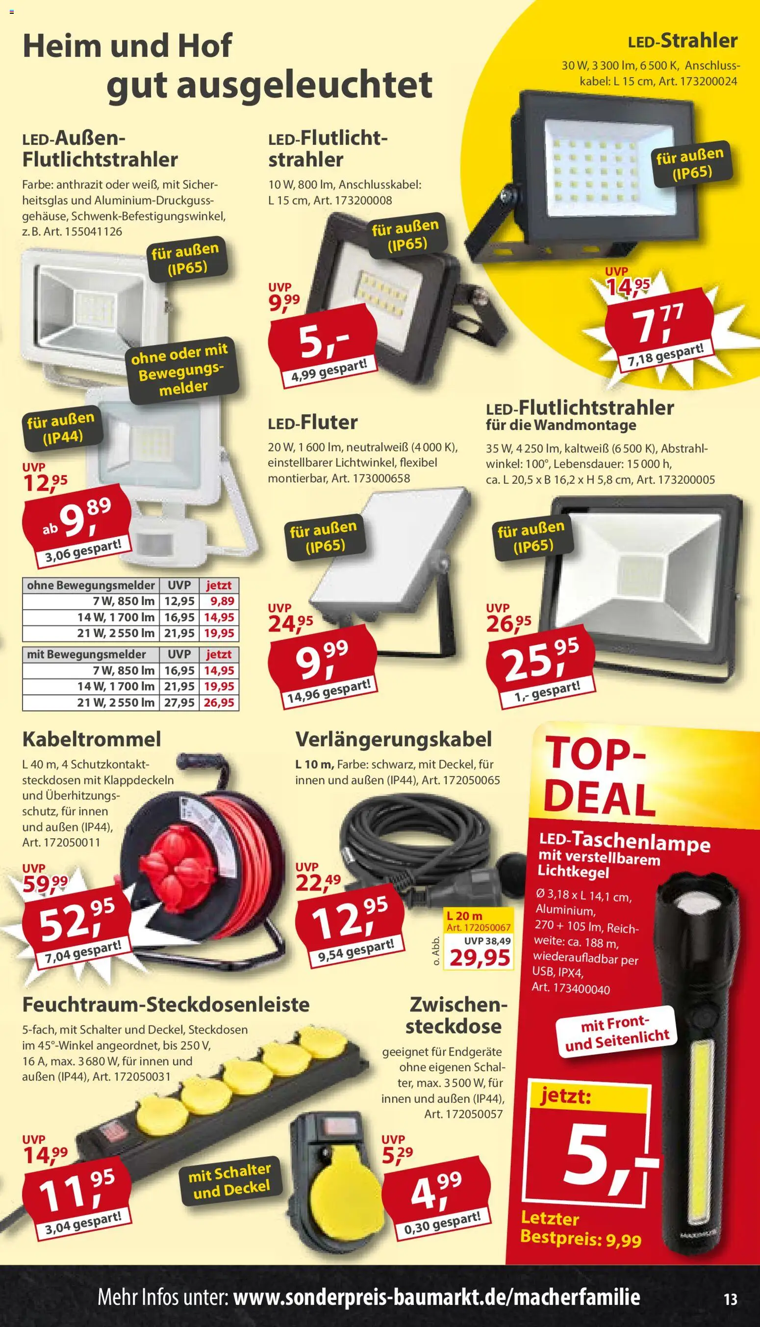 Sonderpreis Baumarkt Prospekt – gültig ab 27.06.2026 | Seite: 13