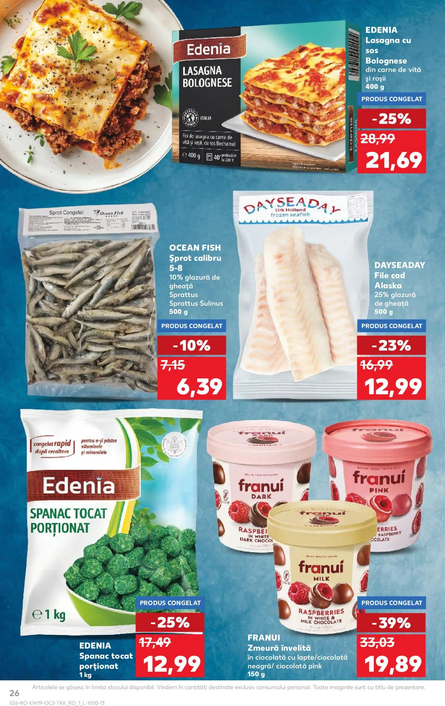 Noul catalog Kaufland – valabil de la 06.05.2026 | Pagină: 26 | Produse: Zmeură, Lasagna, Roșii, Carne De Vită