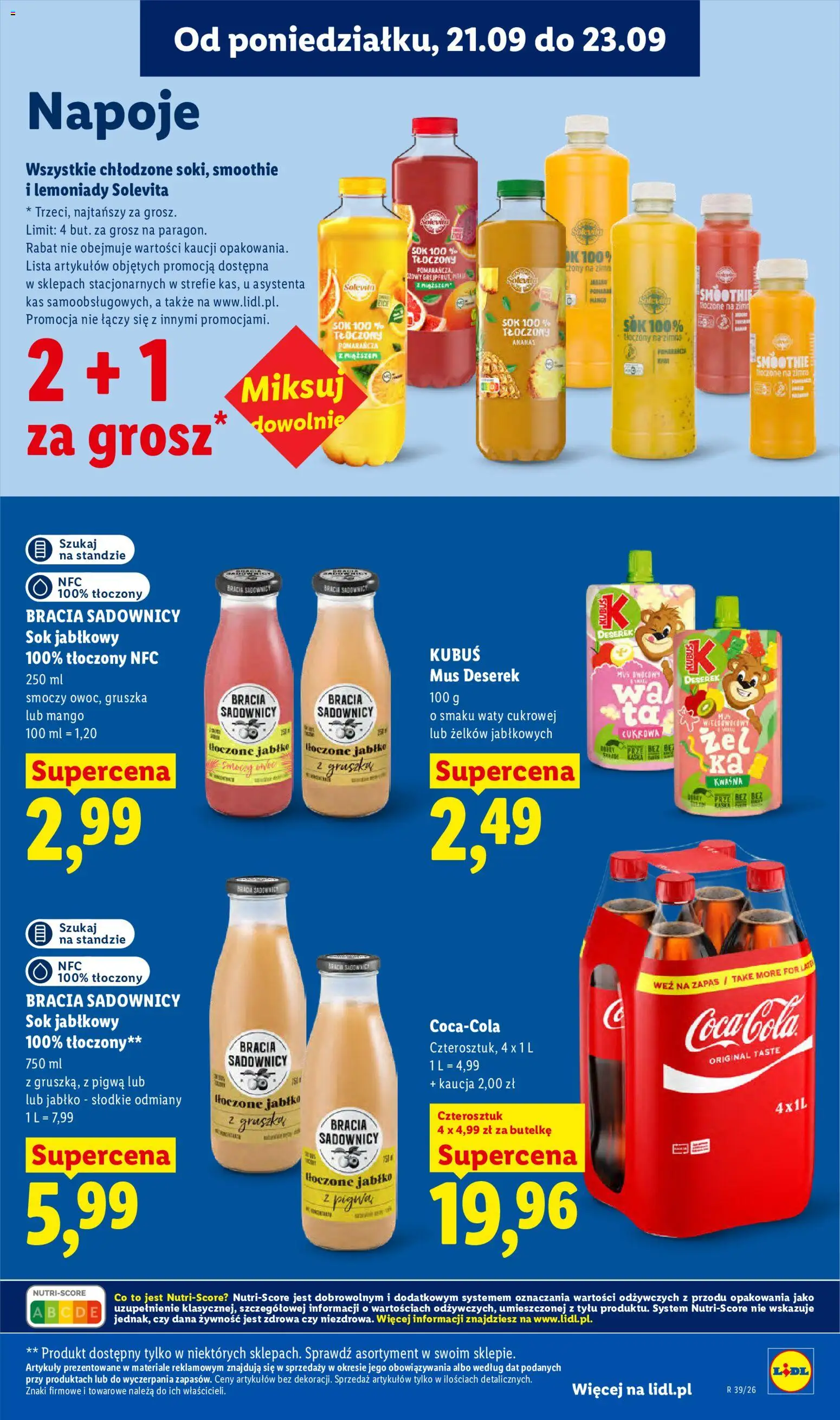 Lidl Polsko leták od 21.09.2026 | Strana: 77 | Produkty: Mango, Nápoje, Smoothie, Solevita