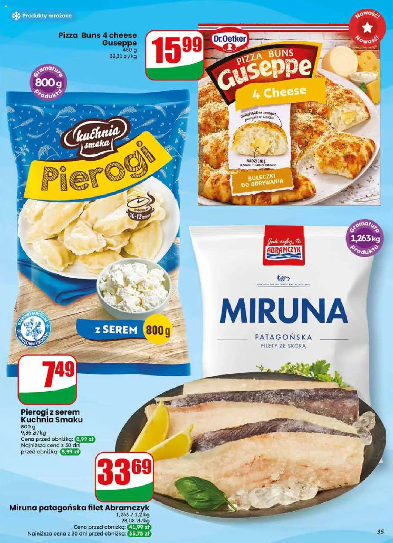 Dino gazetka od 17.06.2026 | Strona: 35 | Produkty: Pierogi, Miruna, Pizza