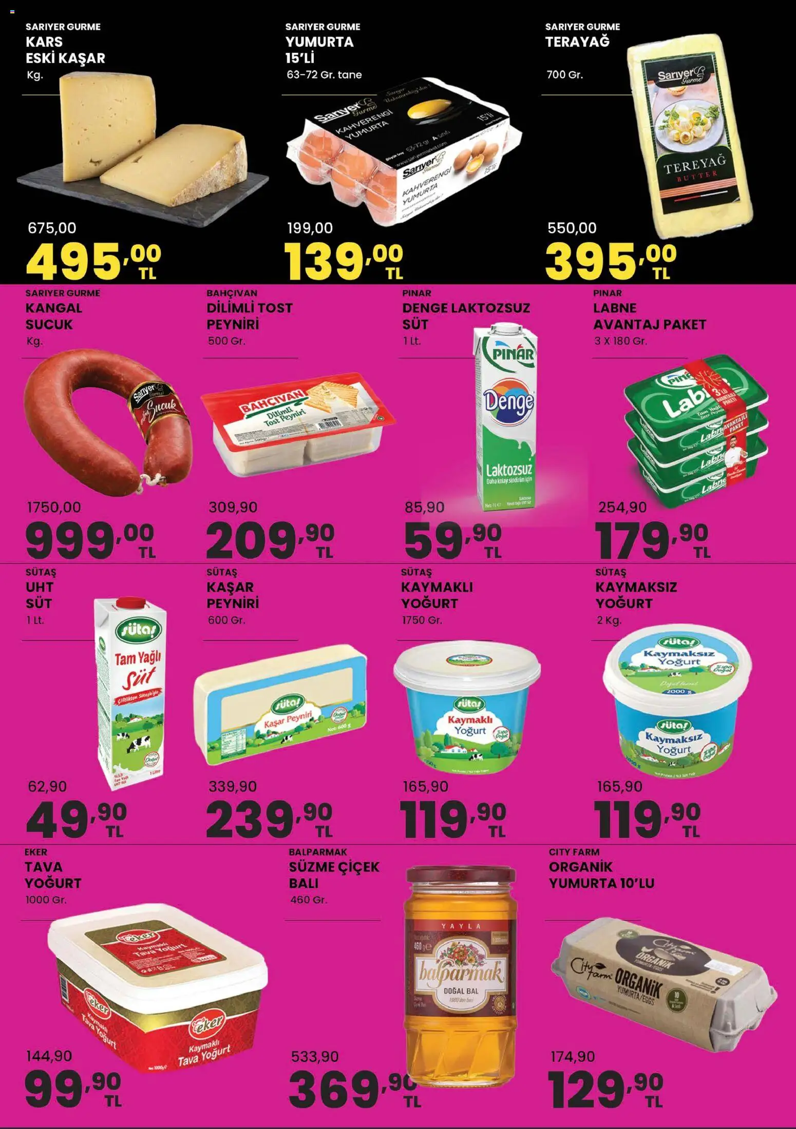 Sarıyer Katalog - 18 Eylül 2026 tarihinden itibaren geçerlidir | Sayfa: 2 | Ürünler: Yoğurt, Yumurta, Sucuk