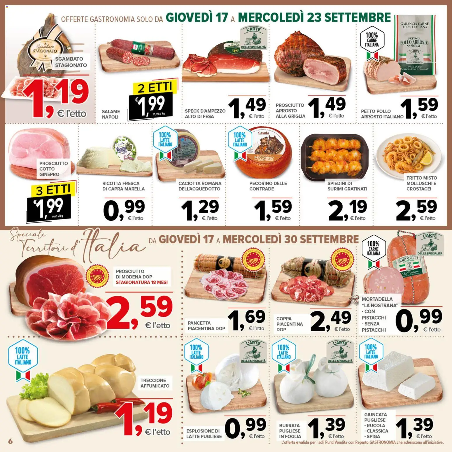Volantino Todis del 17/09/2026 | Pagina: 6 | Prodotti: Arrosto, Pollo, Griglia, Pollo arrosto