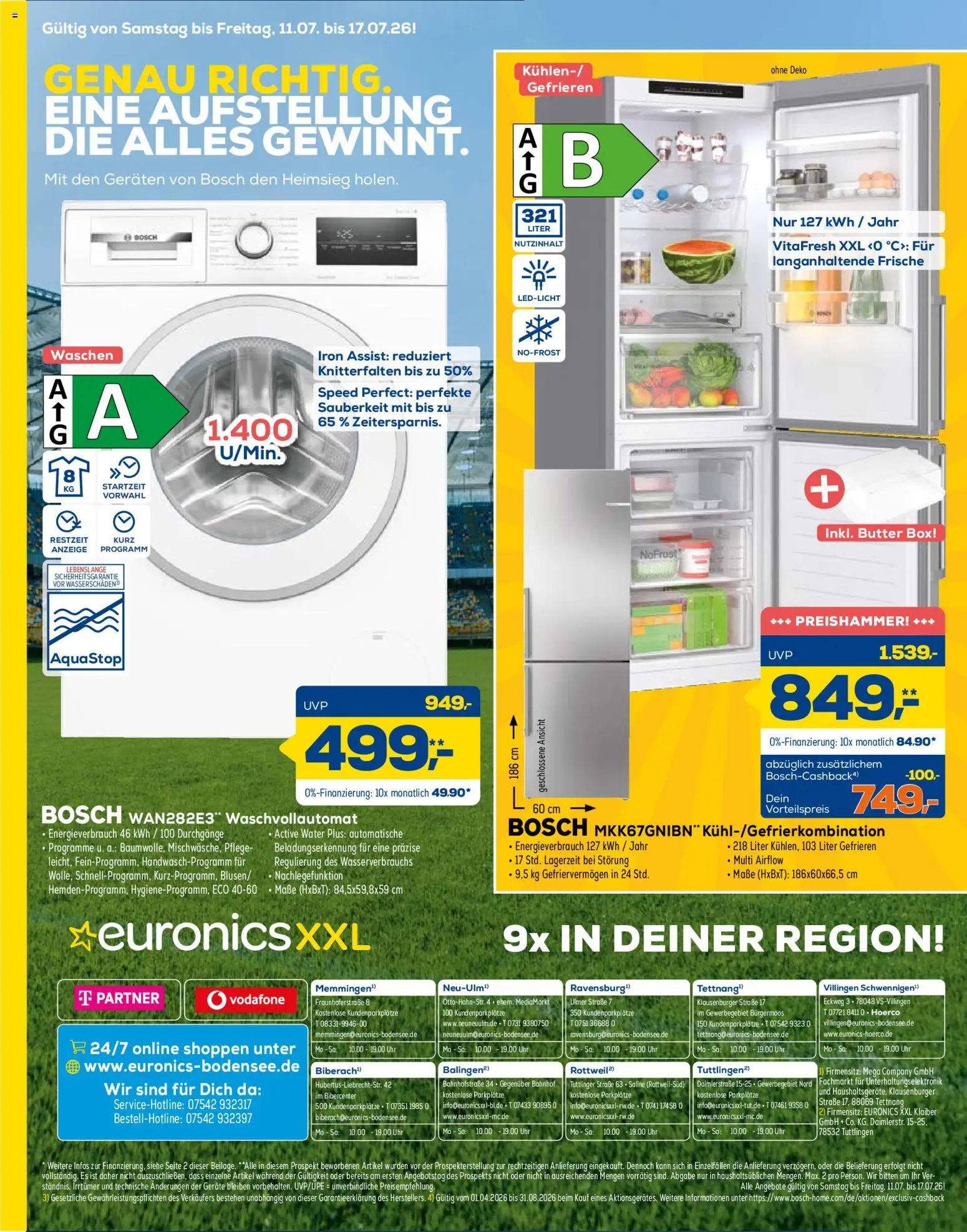 Euronics Prospekt – gültig ab 11.07.2026 | Seite: 12 | Produkte: Bosch, Butter, Box, Uhr