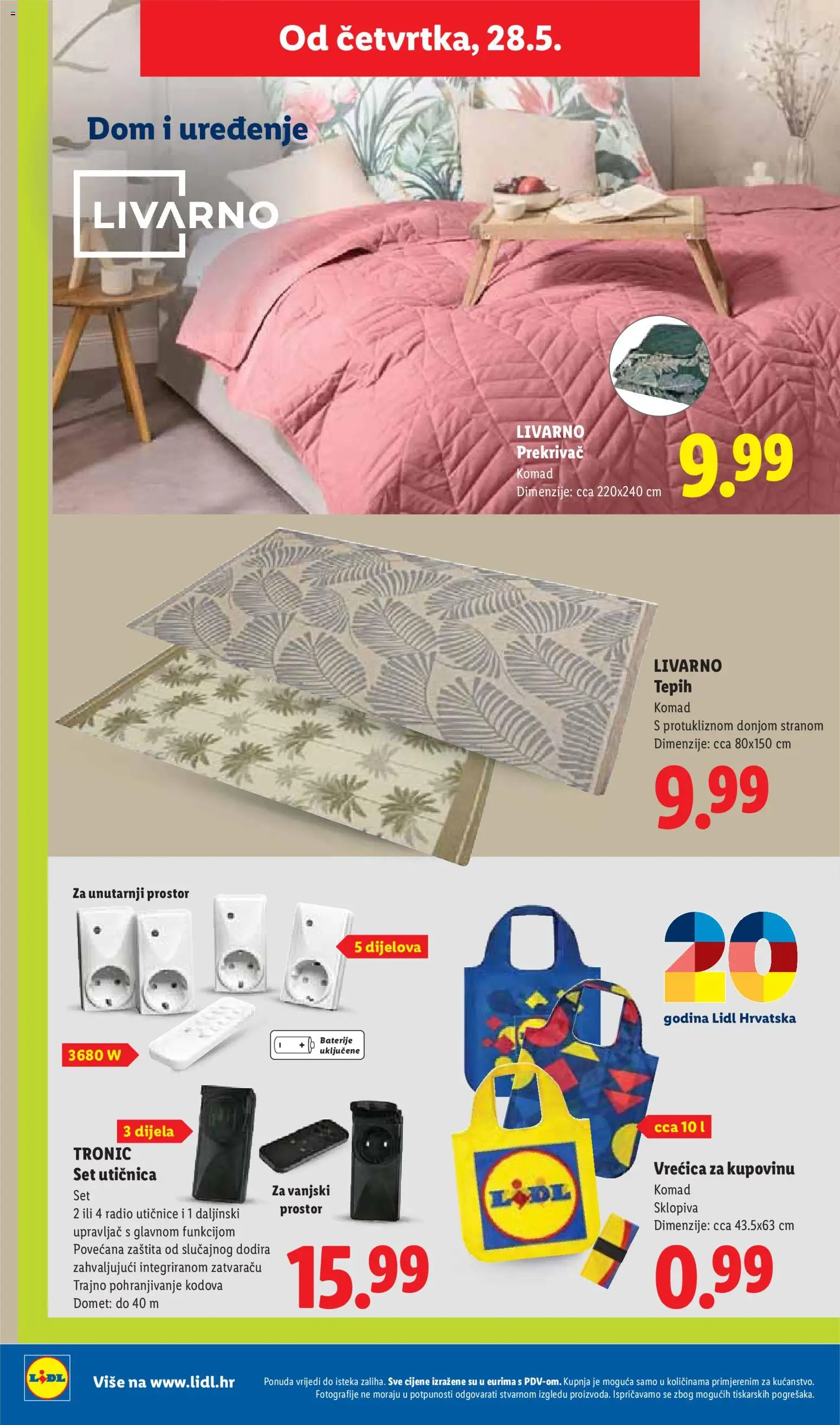 Lidl katalog | vrijedi od 25.05.2026 | Stranica: 48 | Proizvodi: Utičnica, Tepih, Baterije, Radio