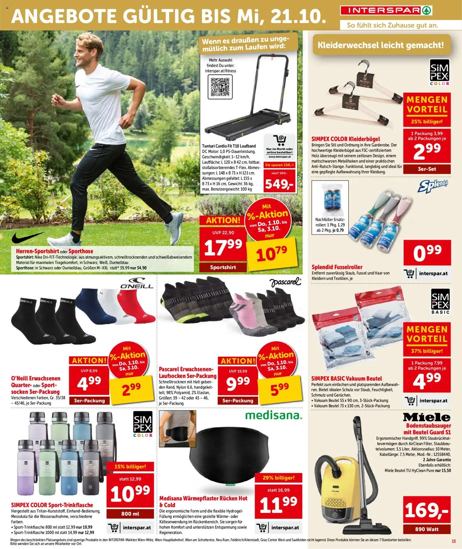 Interspar Broschüre gültig ab 01.10.2026 | Seite: 13 | Produkte: Socken, Gewicht, Kleiderbügel