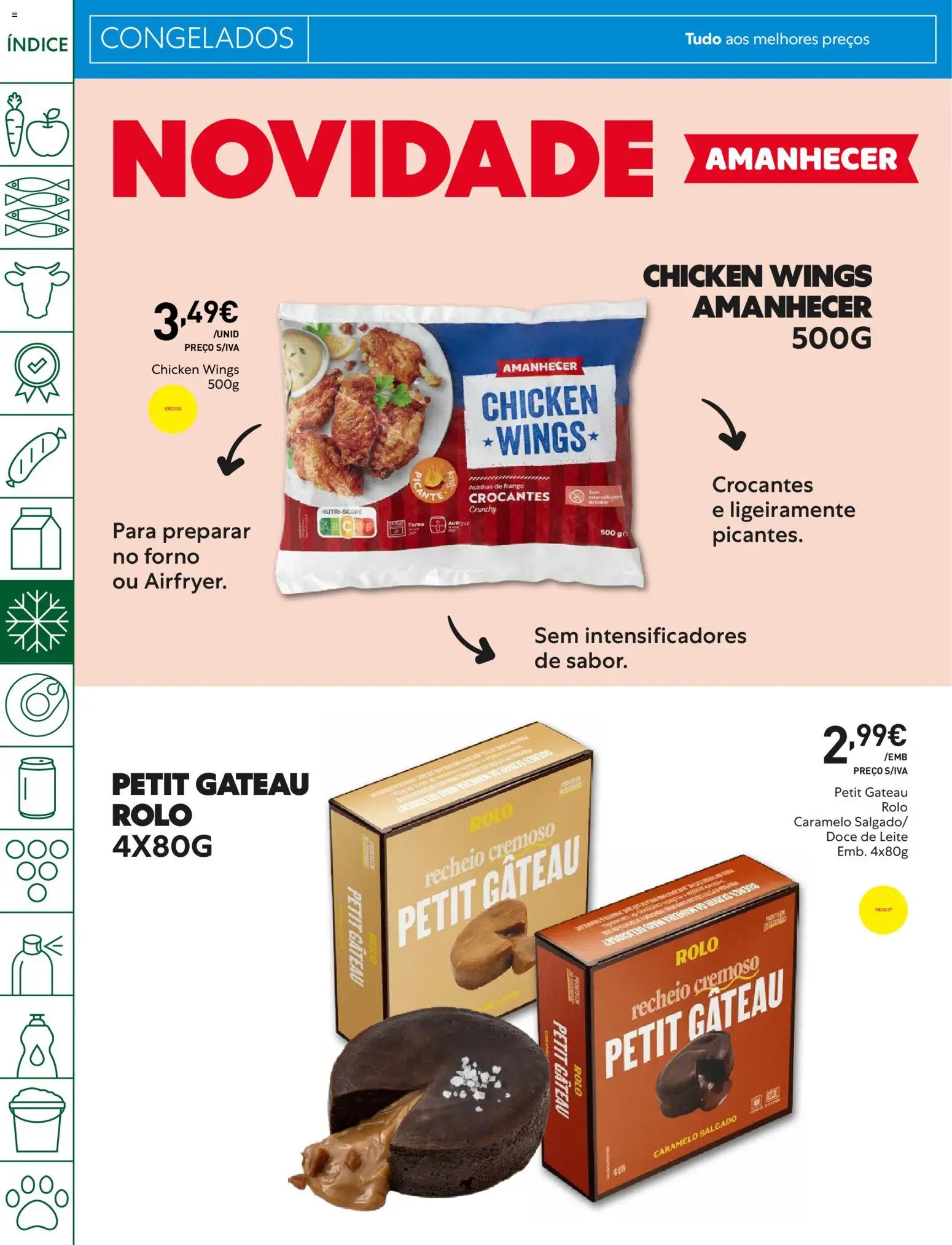 Recheio Folheto Madeira │ válido de 19.05.2026 | Página: 18 | Produtos: Frango, Doce de leite, Leite, Petit Gateau