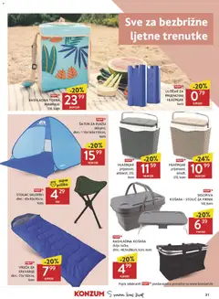 Konzum HR akciós újság - amely érvényes a következő dátumtól: 2026.07.15. | Oldal: 31 | Termékek: Sátor