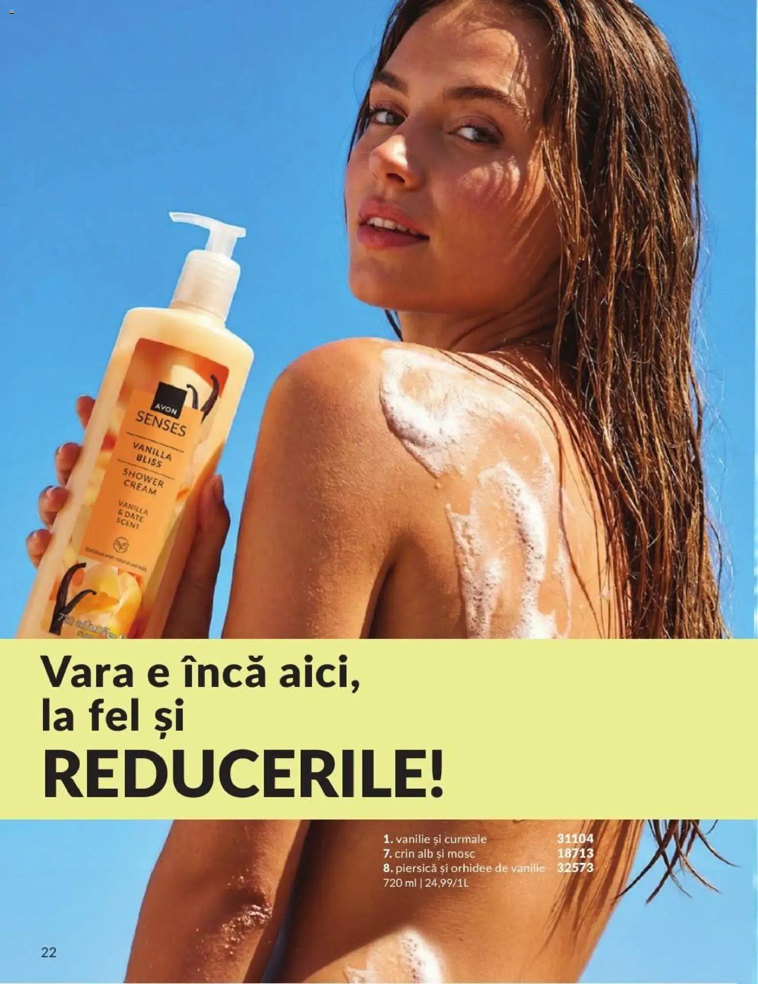 Noul catalog Avon – valabil de la 01.08.2026 | Pagină: 22 | Produse: Piersică, Orhidee