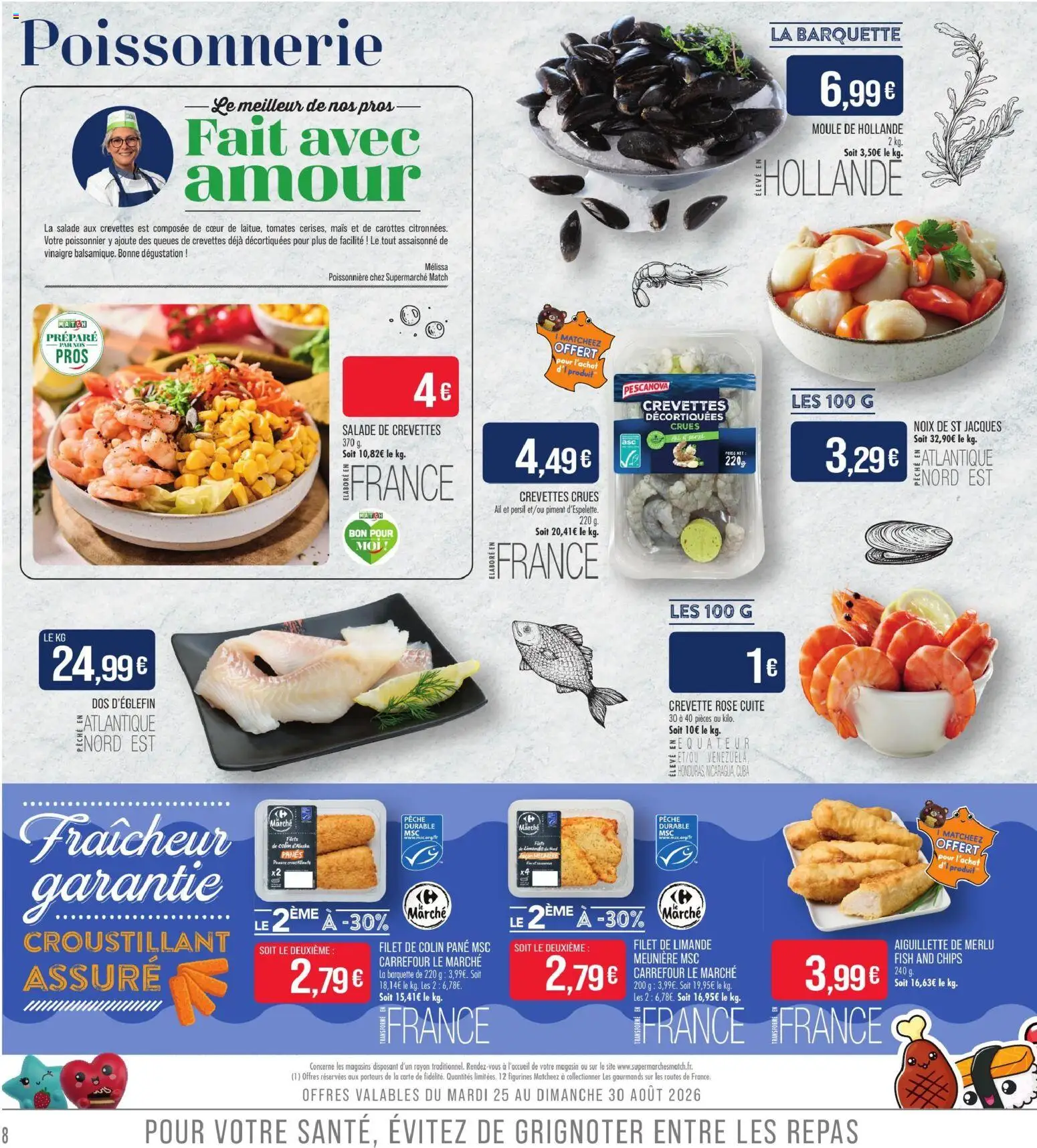 {H1} | Page: 8 | Produits: Carottes, Crevettes, Piment, Noix