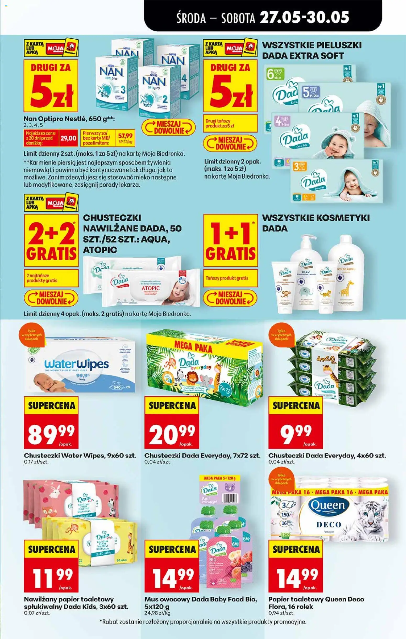 Biedronka gazetka od środy od 27.05.2026 | Strona: 53 | Produkty: Papier toaletowy queen, Papier toaletowy, Kosmetyki, Mleko