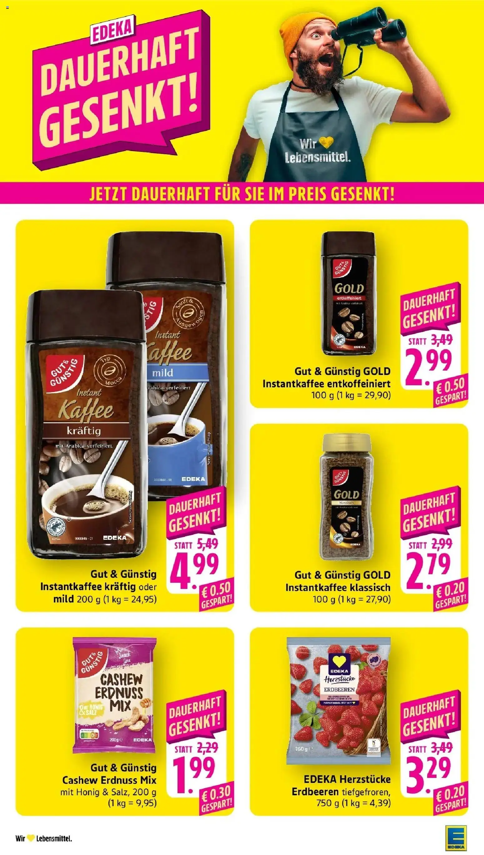 Edeka Prospekt Freiburg – gültig ab 27.07.2026 | Seite: 28 | Produkte: Kaffee, Erdbeeren