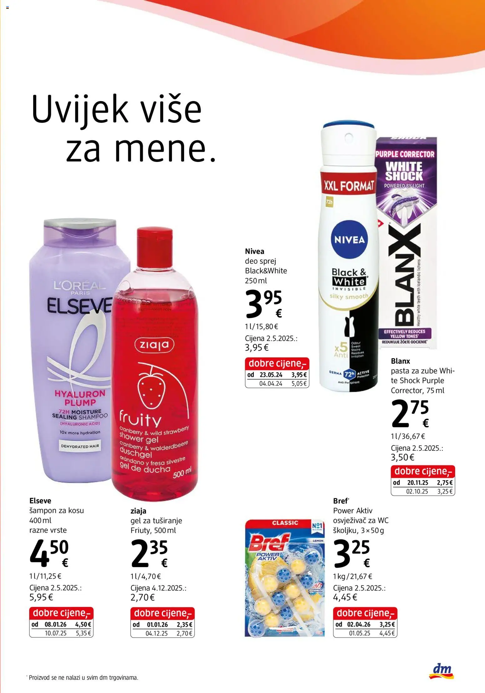 DM katalog | vrijedi od 01.10.2026 | Stranica: 3 | Proizvodi: Šampon, Gel za tuširanje, Pasta za zube, Pasta