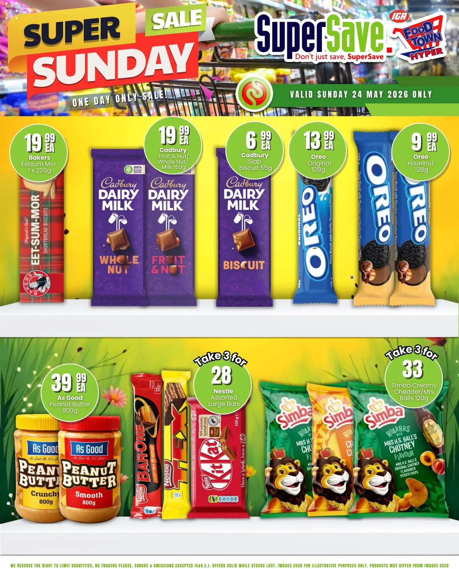 New Super Save catalogue – valid from 24.05.2026 | Page: 7 | Products: Butter, Biscuits, Chocolate, Peanut butter