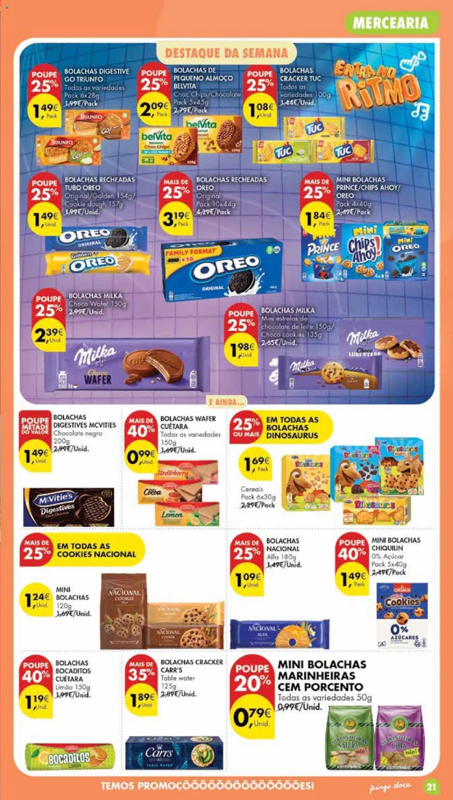 Pingo Doce Poupe Esta Semana Madeira │ válido de 08/09/2026 | Página: 21 | Produtos: Bolachas milka, Bolachas, Oreo, Cereais