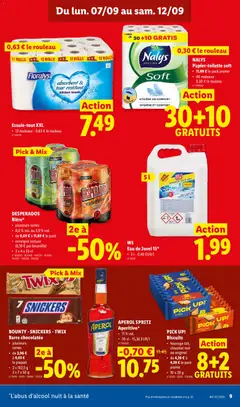 APEROL SPRITZ Aperitivo*, 11 % vol., 70 cl - 15,36 EUR/l - Voorbeeld van een folder van Lidl, geldig van 07/09/2026 | Pagina: 9