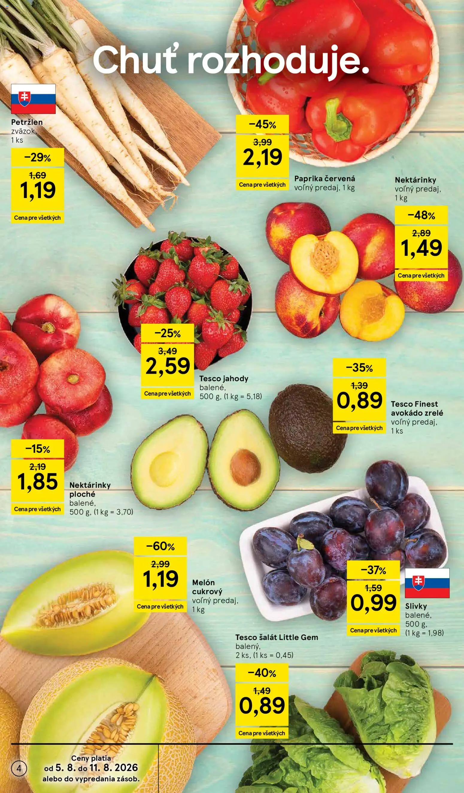 Nové Tesco akcie – leták je platný od 05.08.2026 | Strana: 4