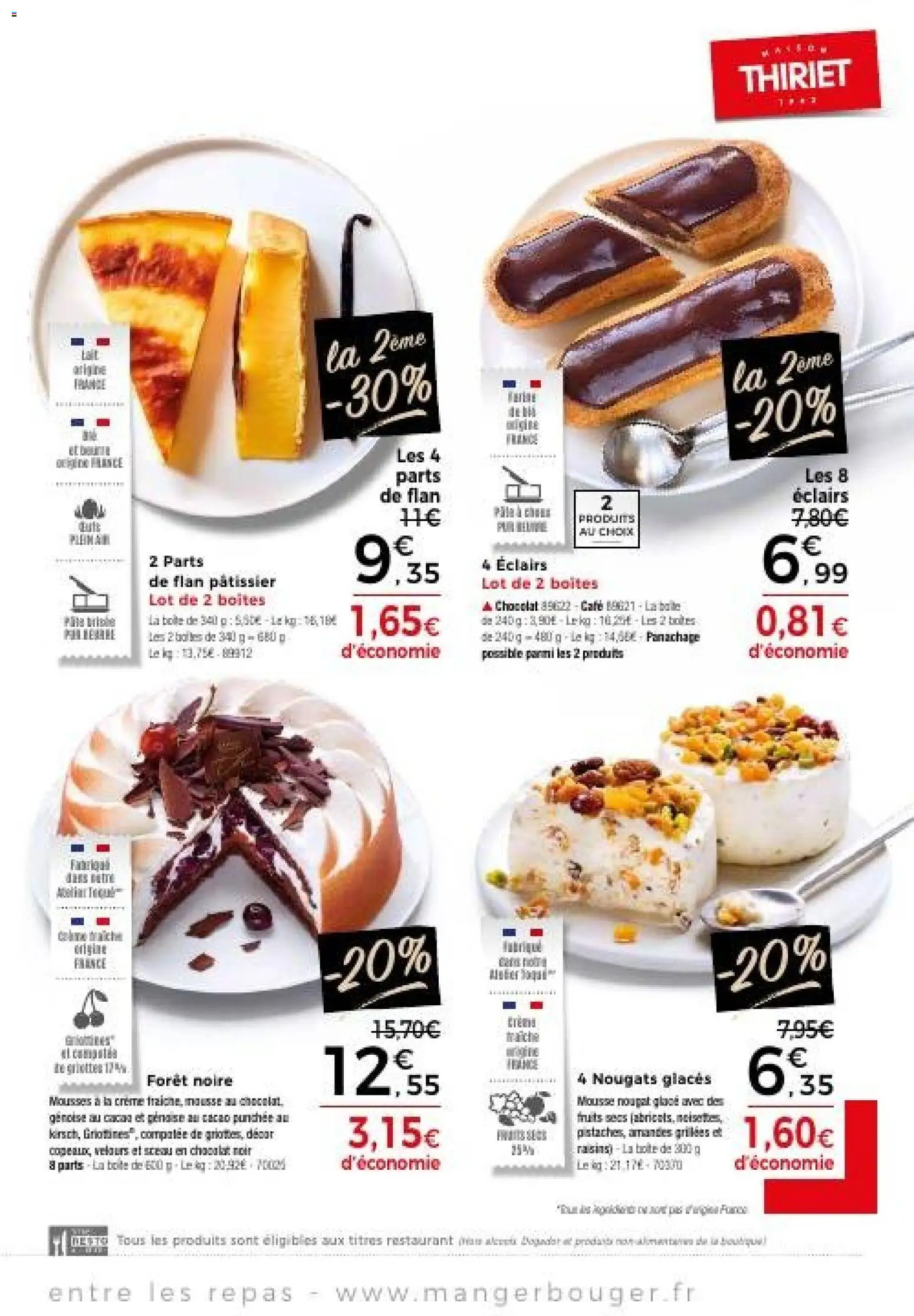 {H1} | Page: 5 | Produits: Sceau, Chocolat, Crème, Amandes