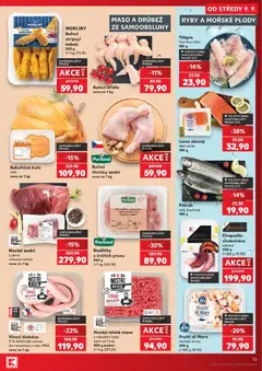 Náhled letáku MORLINY Kuřecí stripsy/kebab, Kuřecí stripsy/kebab 350 g od 09.09.2026 | Strana: 13