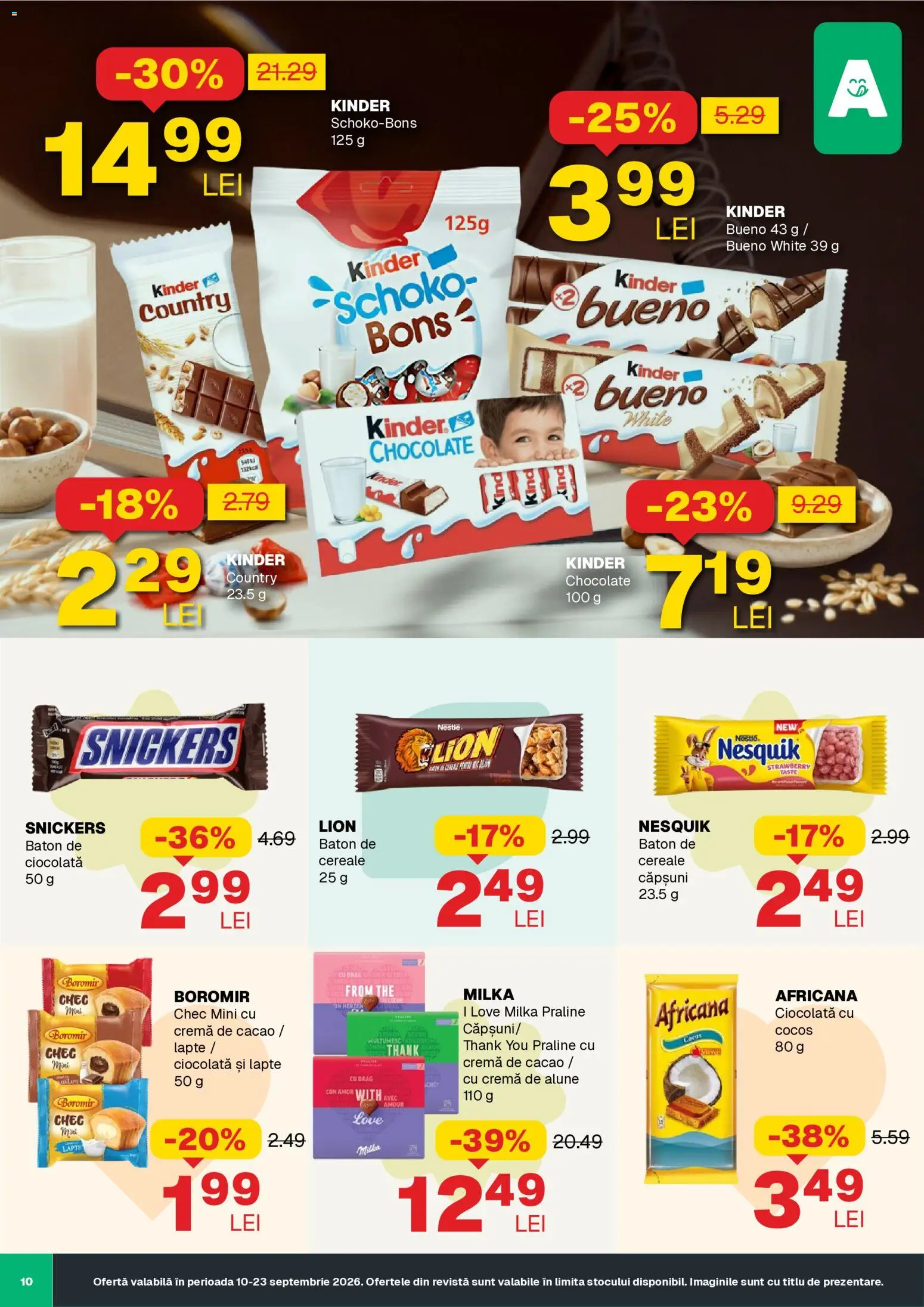 Noul catalog Annabella – valabil de la 10.09.2026 | Pagină: 10 | Produse: Cremă, Ciocolată, Căpșuni, Cacao