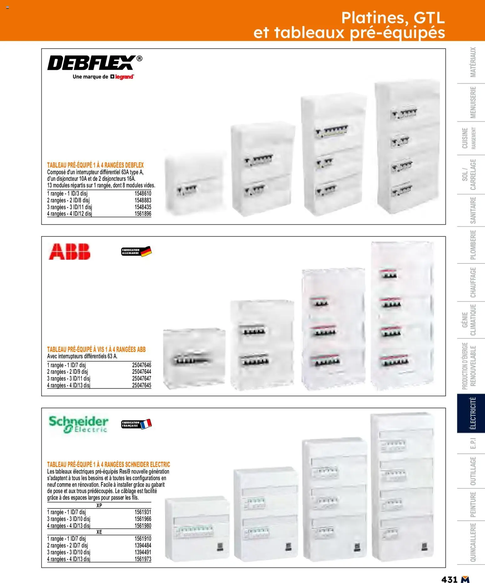 {H1} | Page: 431 | Produits: Interrupteur, Disjoncteur