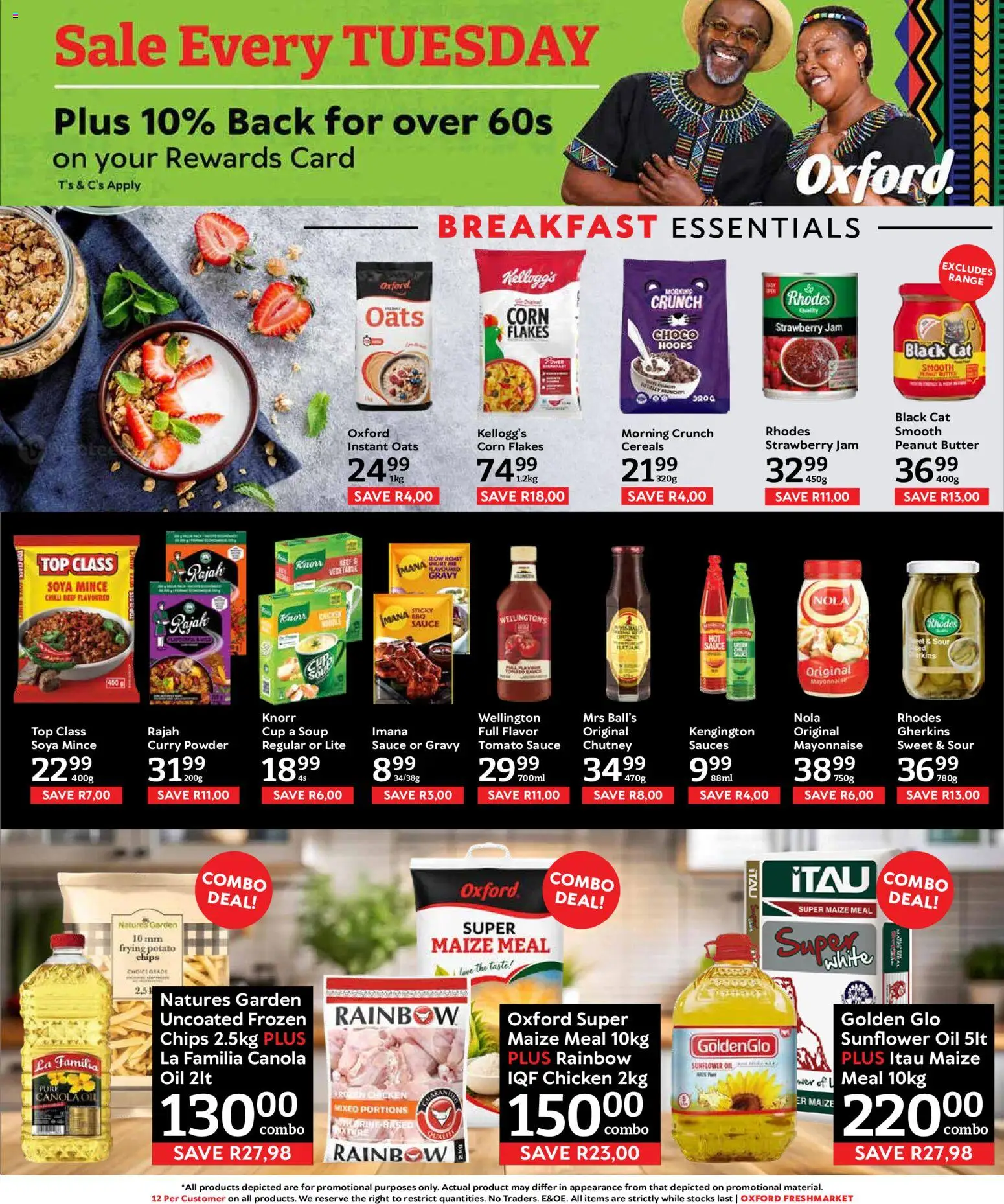 New Oxford Freshmarket catalogue – valid from 02/09/2026 | Page: 6 | Products: Maize meal, Chips, Soya mince, Chilli