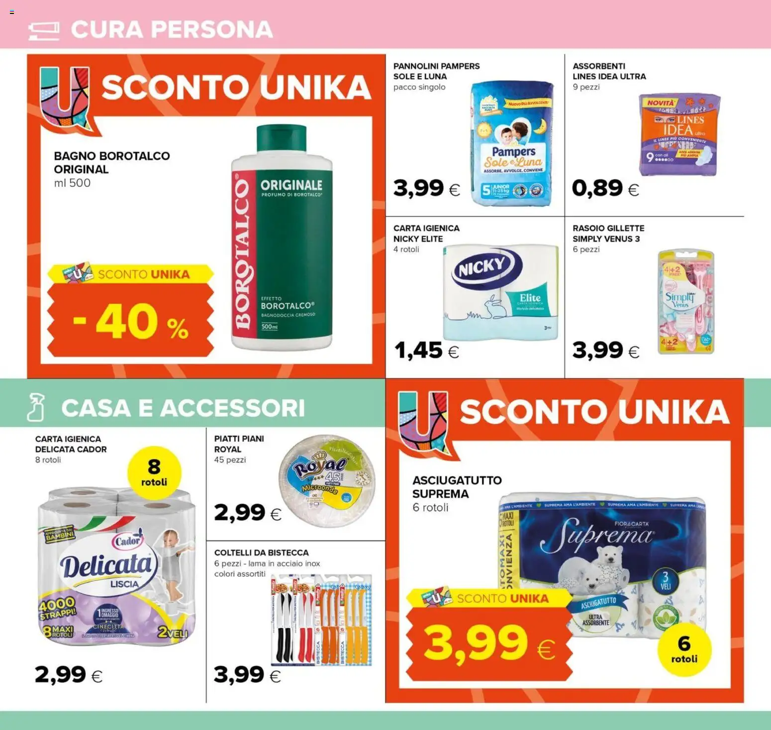 Volantino Tigre del 29/07/2026 | Pagina: 22 | Prodotti: Microonde, Rasoio, Carta igienica, Pampers