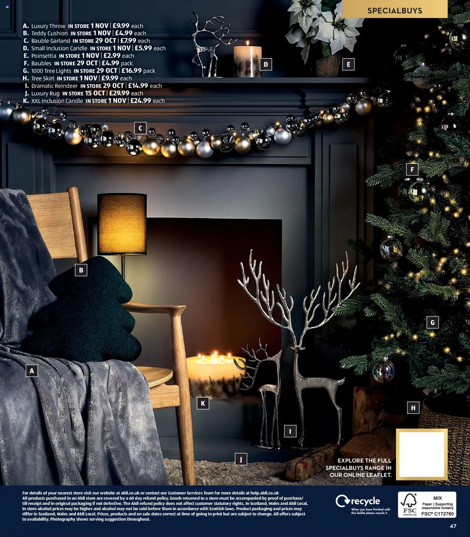 {H1} | Page: 47 | Products: Rug, Lights, Alcohol