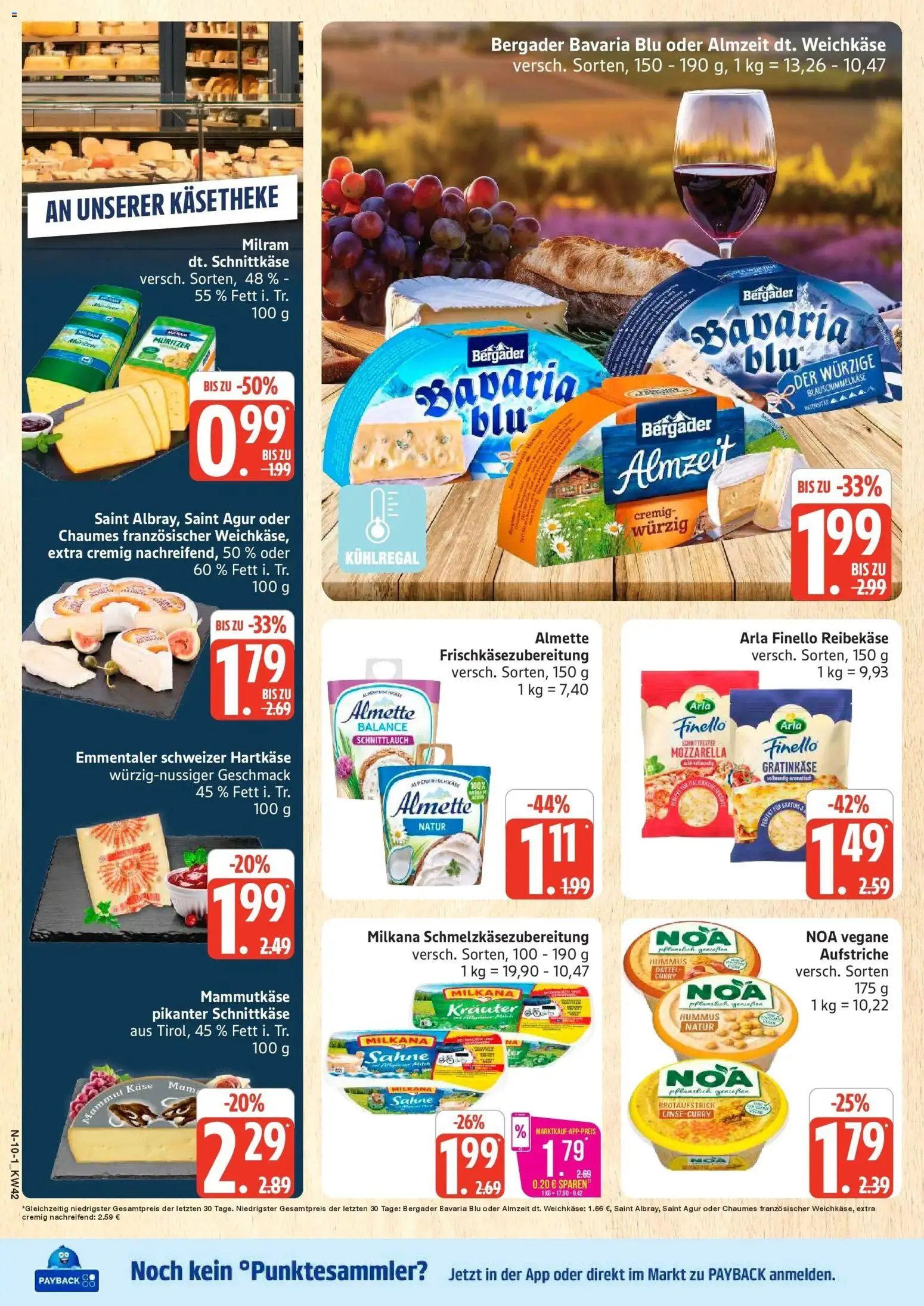 Marktkauf Prospekt Cuxhaven (ab 12.10.2026) » Angebote online | Seite: 10 | Produkte: Almette, Milkana, Dattel, Sahne
