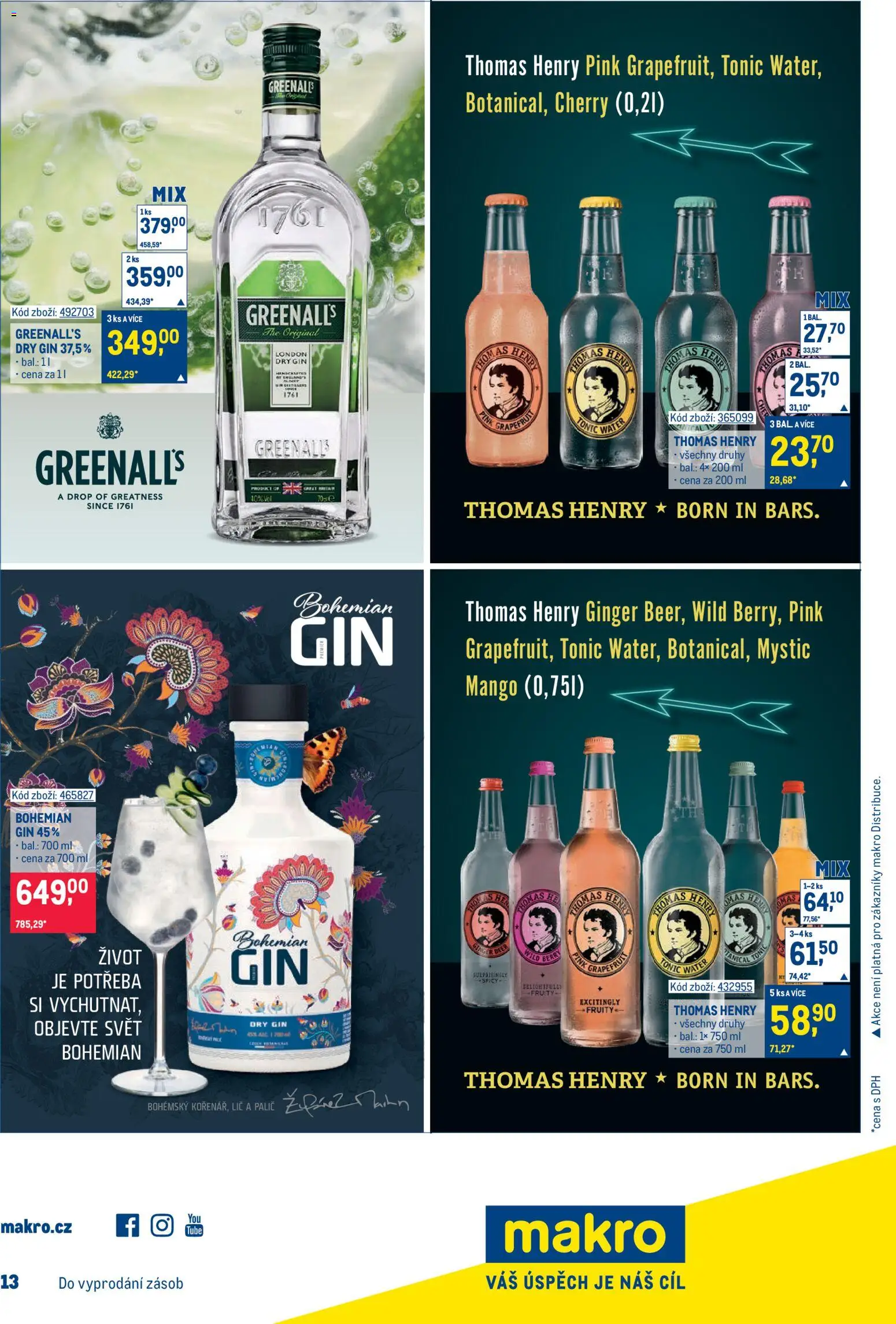 Makro leták - Gastronomie od 03.06.2026 | Strana: 26 | Produkty: Mango, Gin, Tonic, Dry gin