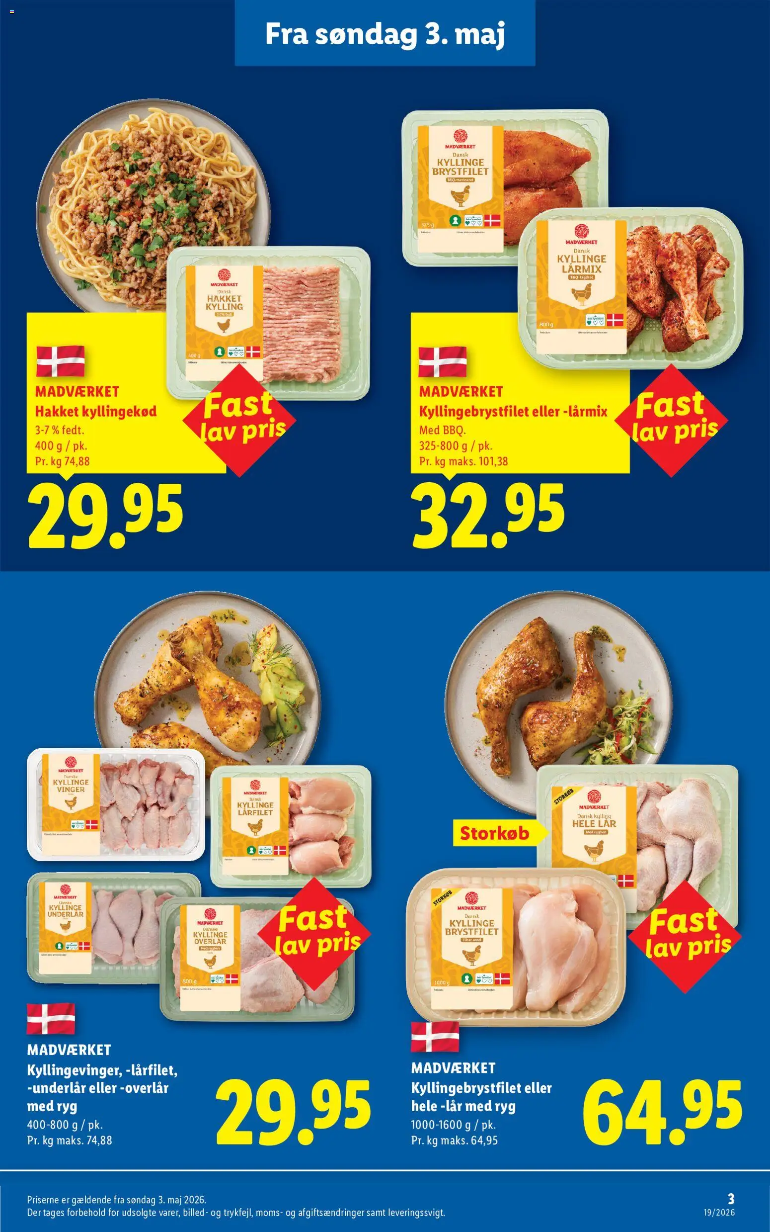 Lidl tilbudsavis – gyldig fra 03/05/2026 | Side: 3 | Produkter: Kyllingekød