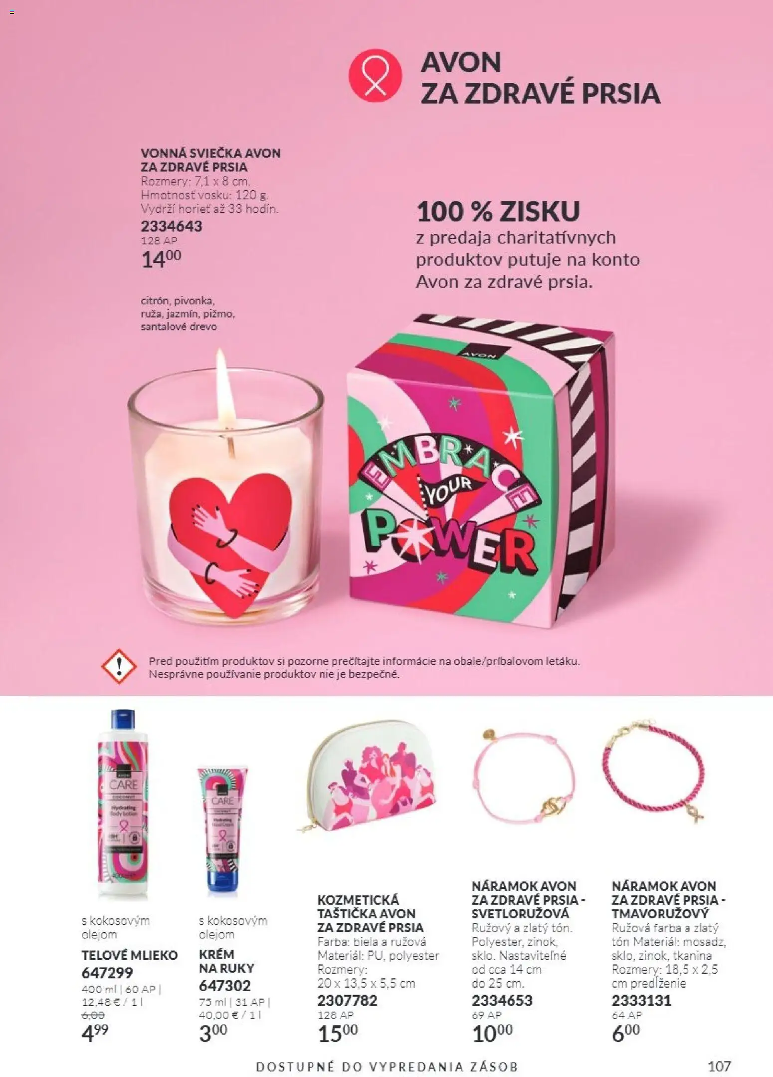 Nové Avon akcie – leták je platný od 01.11.2026 | Strana: 107 | Produkty: Mlieko, Telové mlieko, Krém