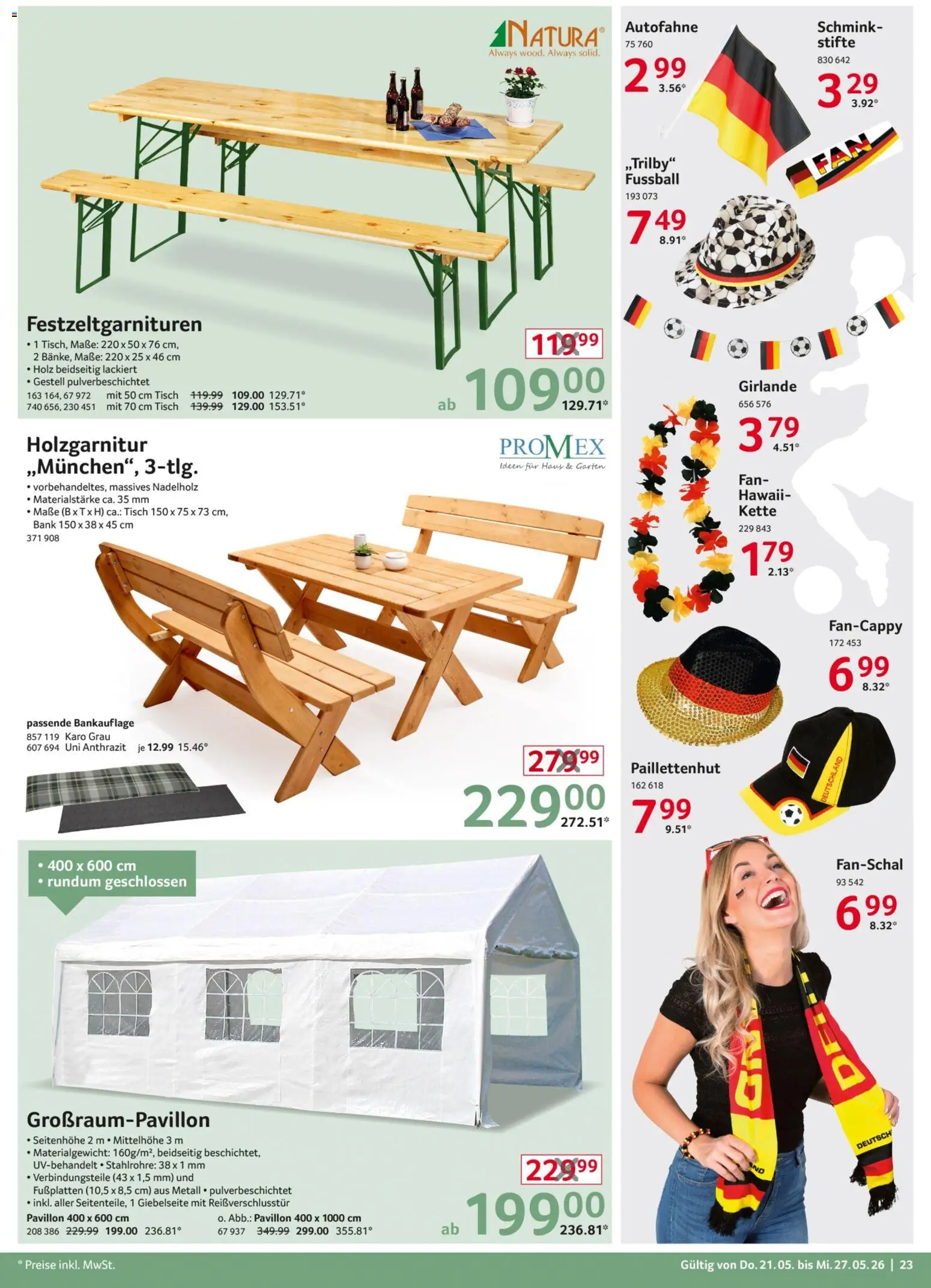Selgros Non Food – gültig ab 21.05.2026 | Seite: 23 | Produkte: Tisch, Fußball