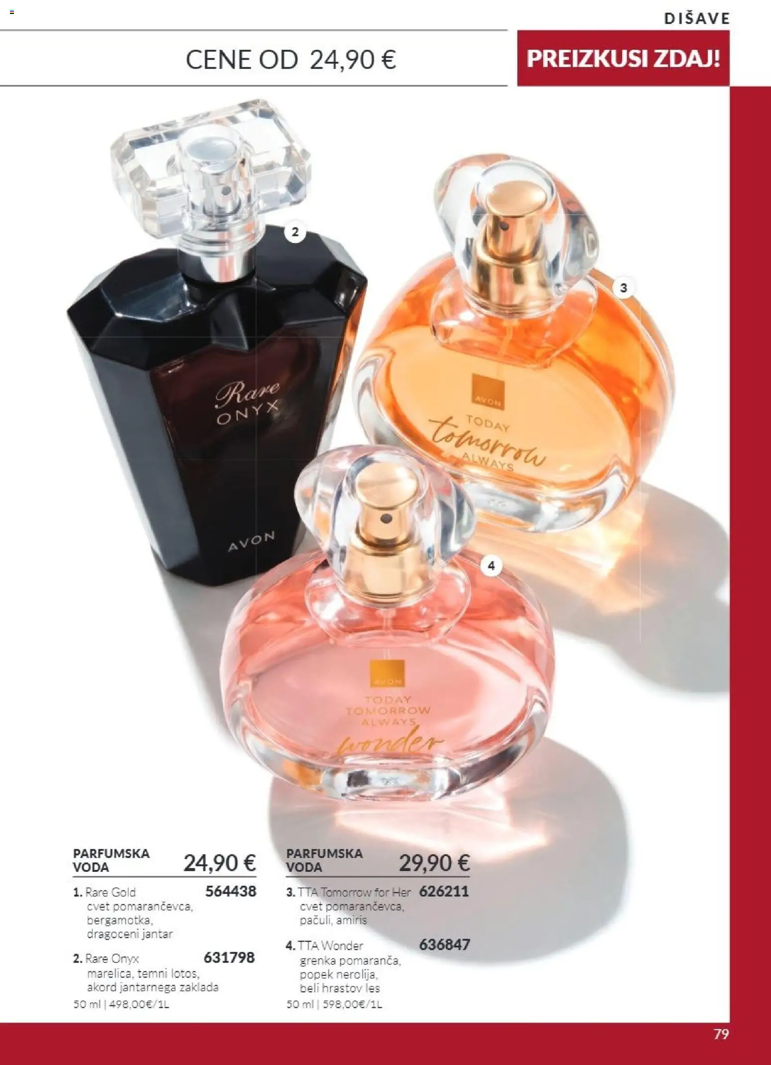 Novi Avon katalog ponudbe – veljaven od 01.10.2026 | Stran: 79 | Izdelki: Voda, Parfumska voda