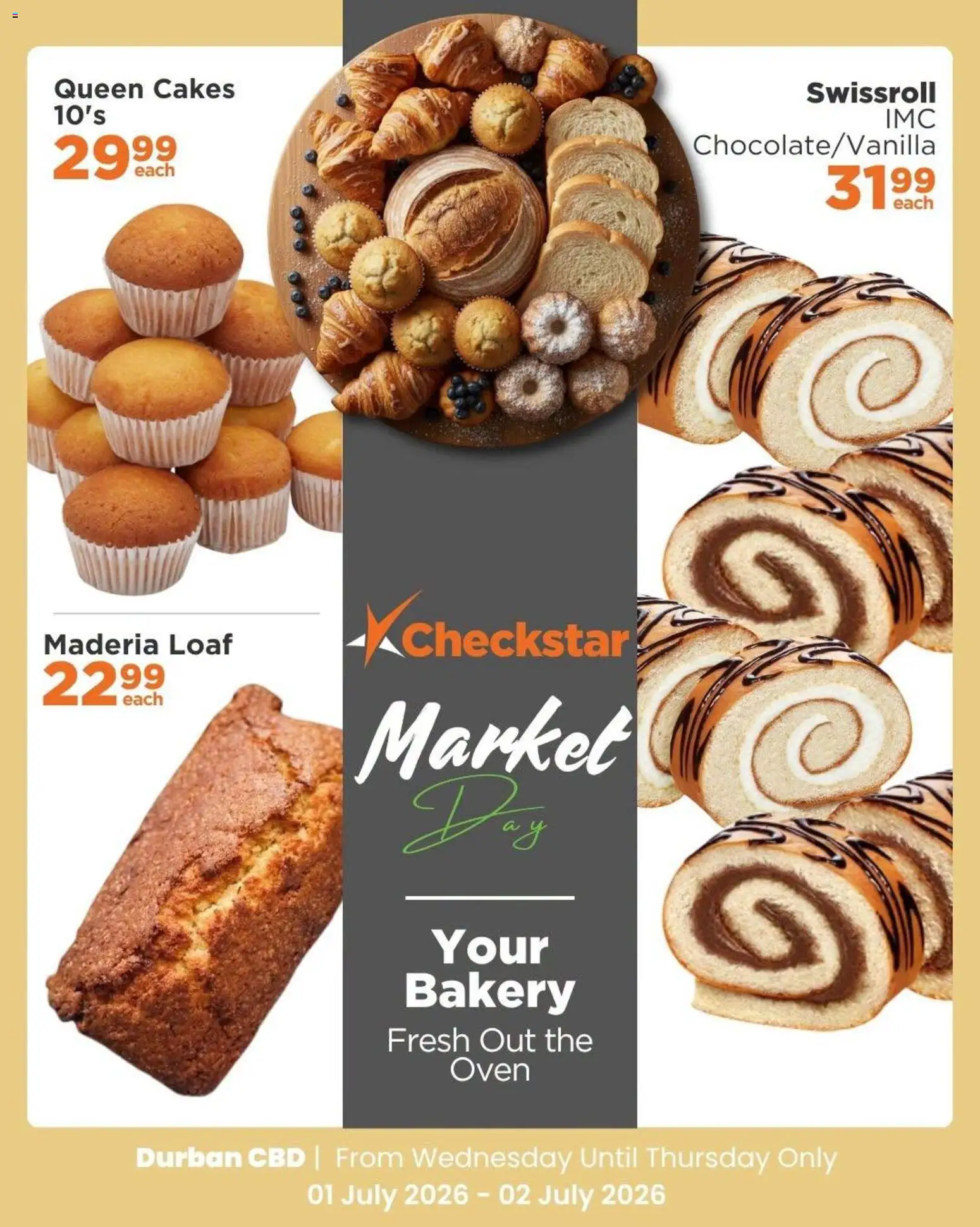 New Check Star catalogue – valid from 01/07/2026 | Page: 5 | Products: Swissroll, Oven, Bakery