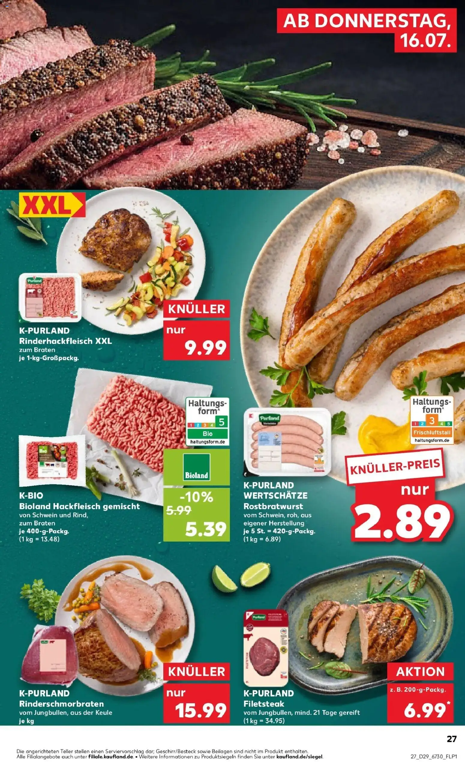 Kaufland Prospekt Meißen – gültig ab 13.07.2026 | Seite: 36 | Produkte: Hackfleisch