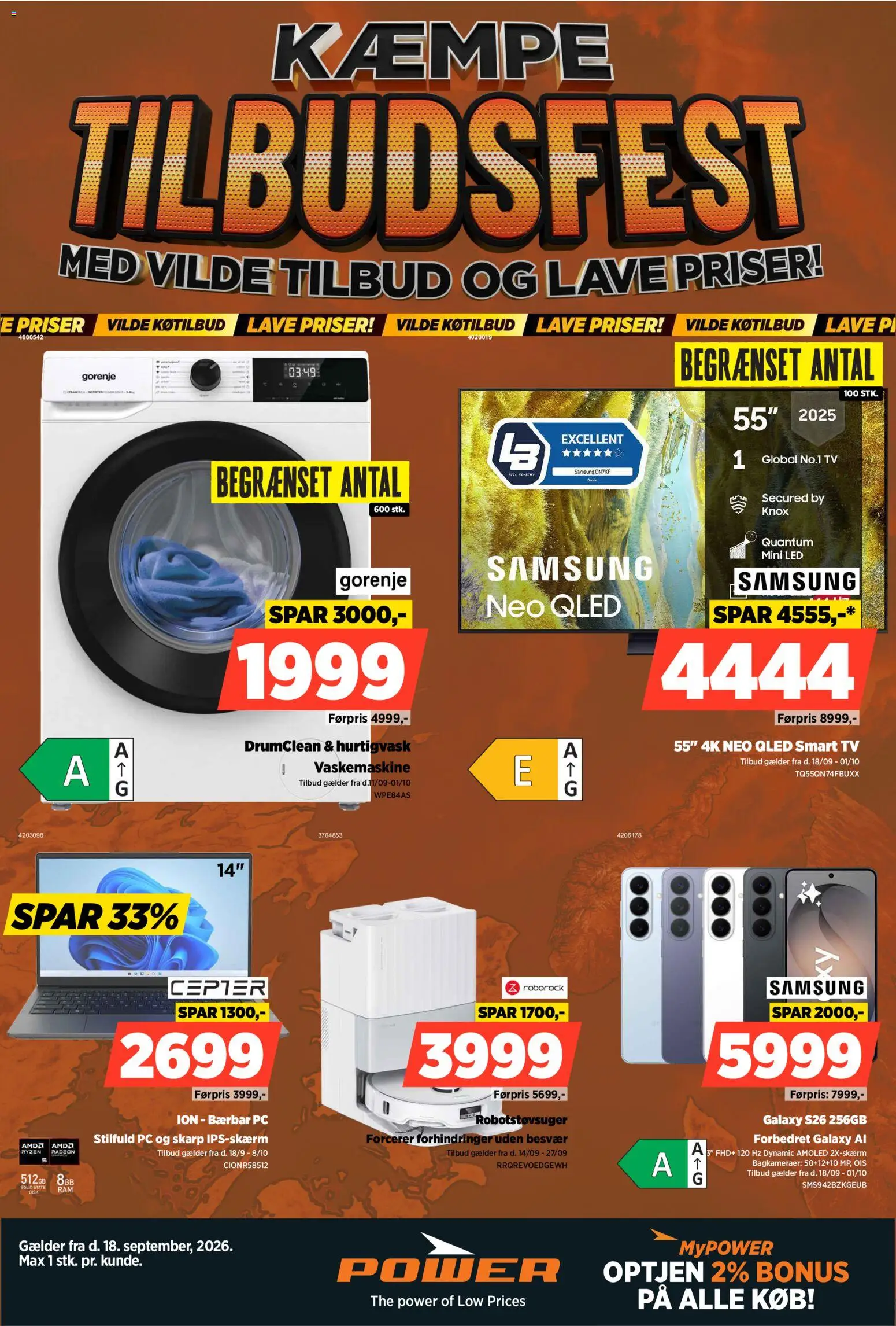 Power tilbudsavis – gyldig fra 18/09/2026 | Side: 1