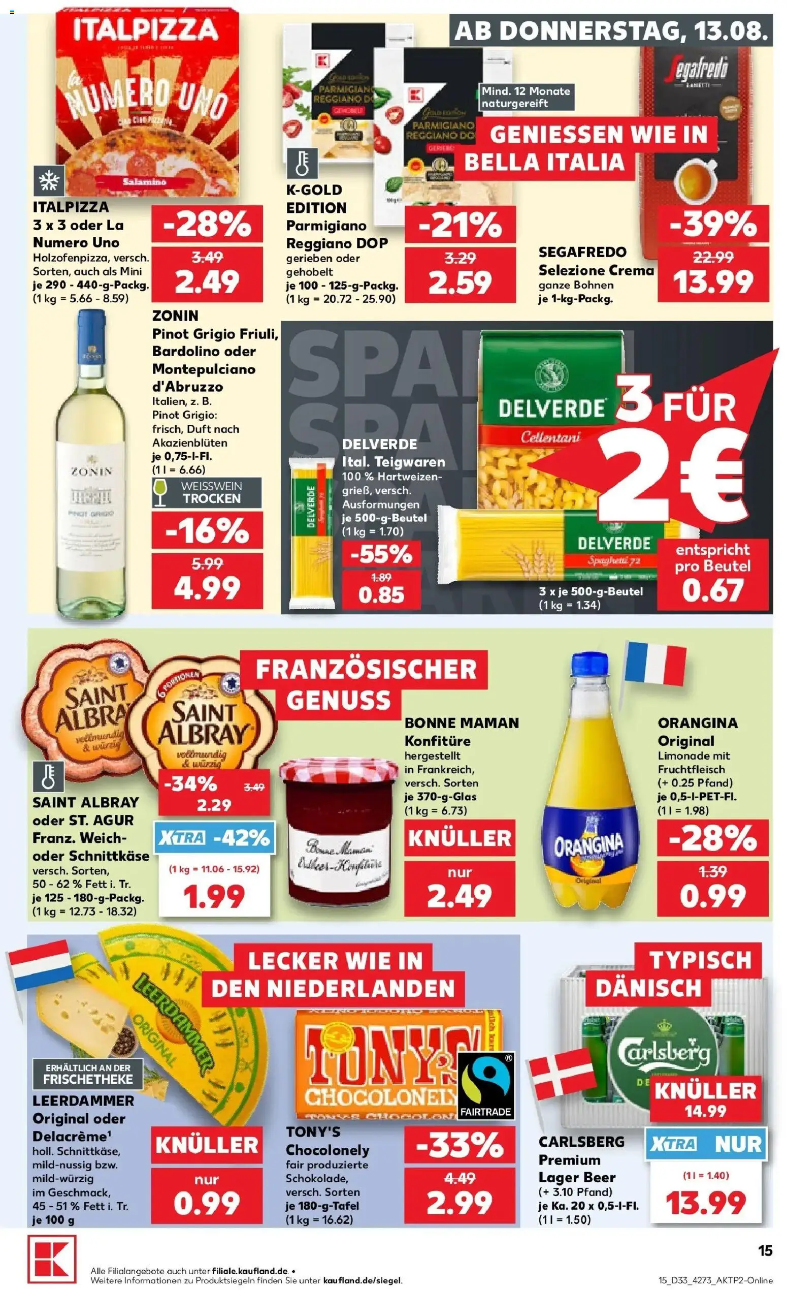 Prospekt Kaufland ab 10.08.2026 » Angebote Online zum Blättern | Seite: 24 | Produkte: Carlsberg, Duft, Bonne maman, Segafredo