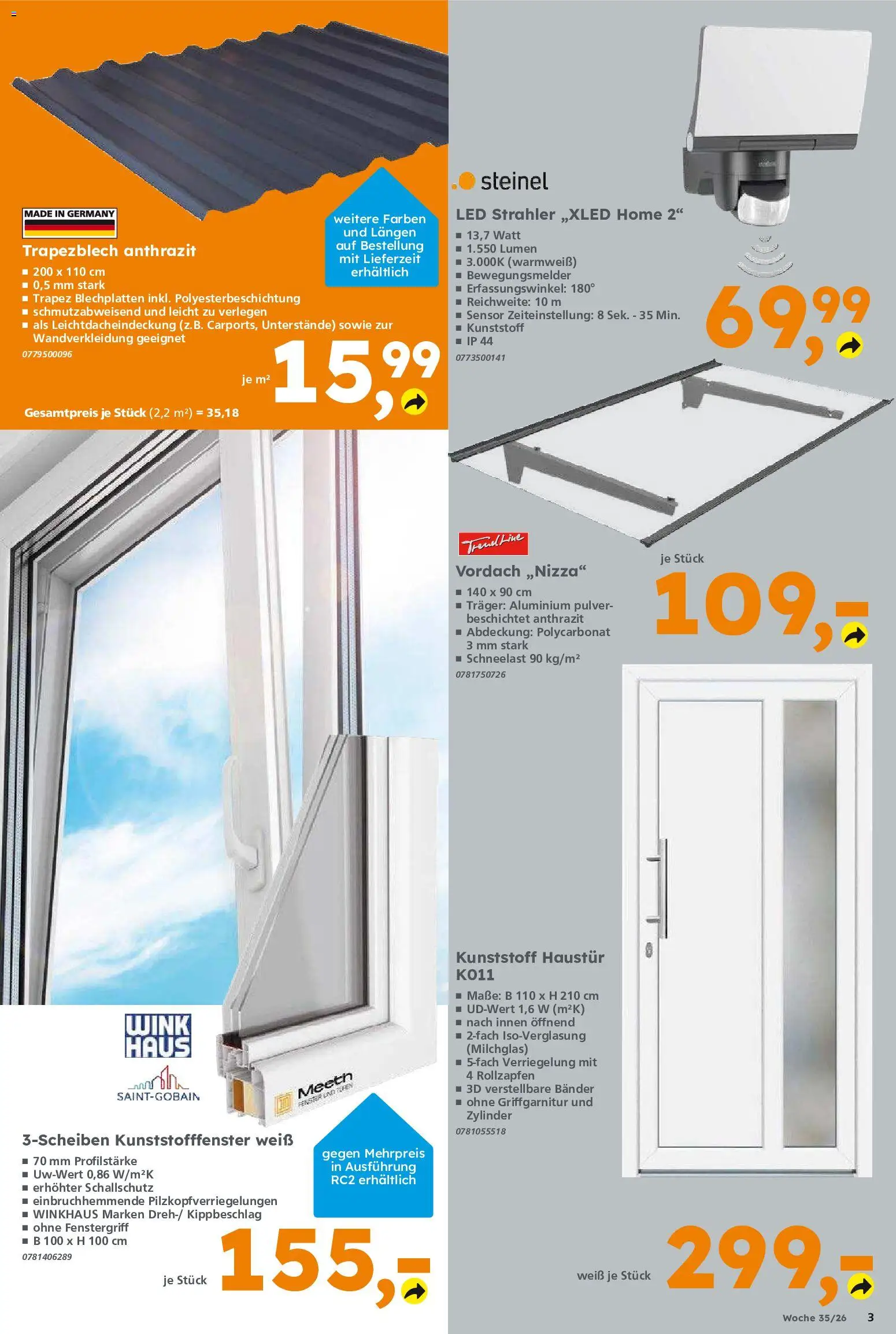 Globus Baumarkt Prospekt – gültig ab 24.08.2026 | Seite: 3