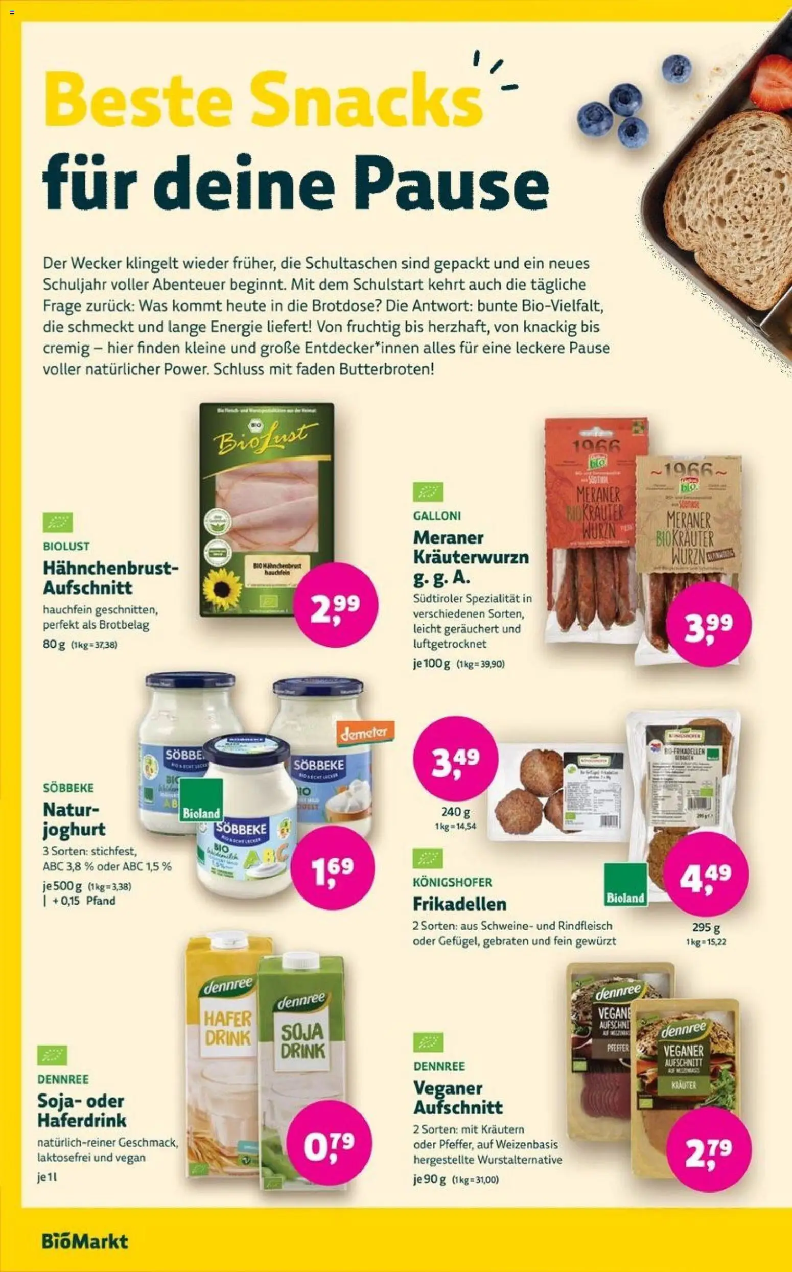 BioMarkt Prospekt – gültig ab 12.08.2026 | Seite: 6 | Produkte: Haferdrink, Pfeffer, Rindfleisch, Wecker