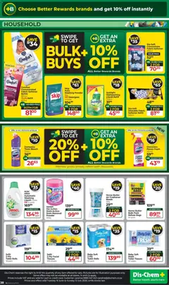 Dis-Chem specials catalogue – valid from 16.06.2026 | Page: 38 | Products: Toilet, Bleach, Conditioner, Foam