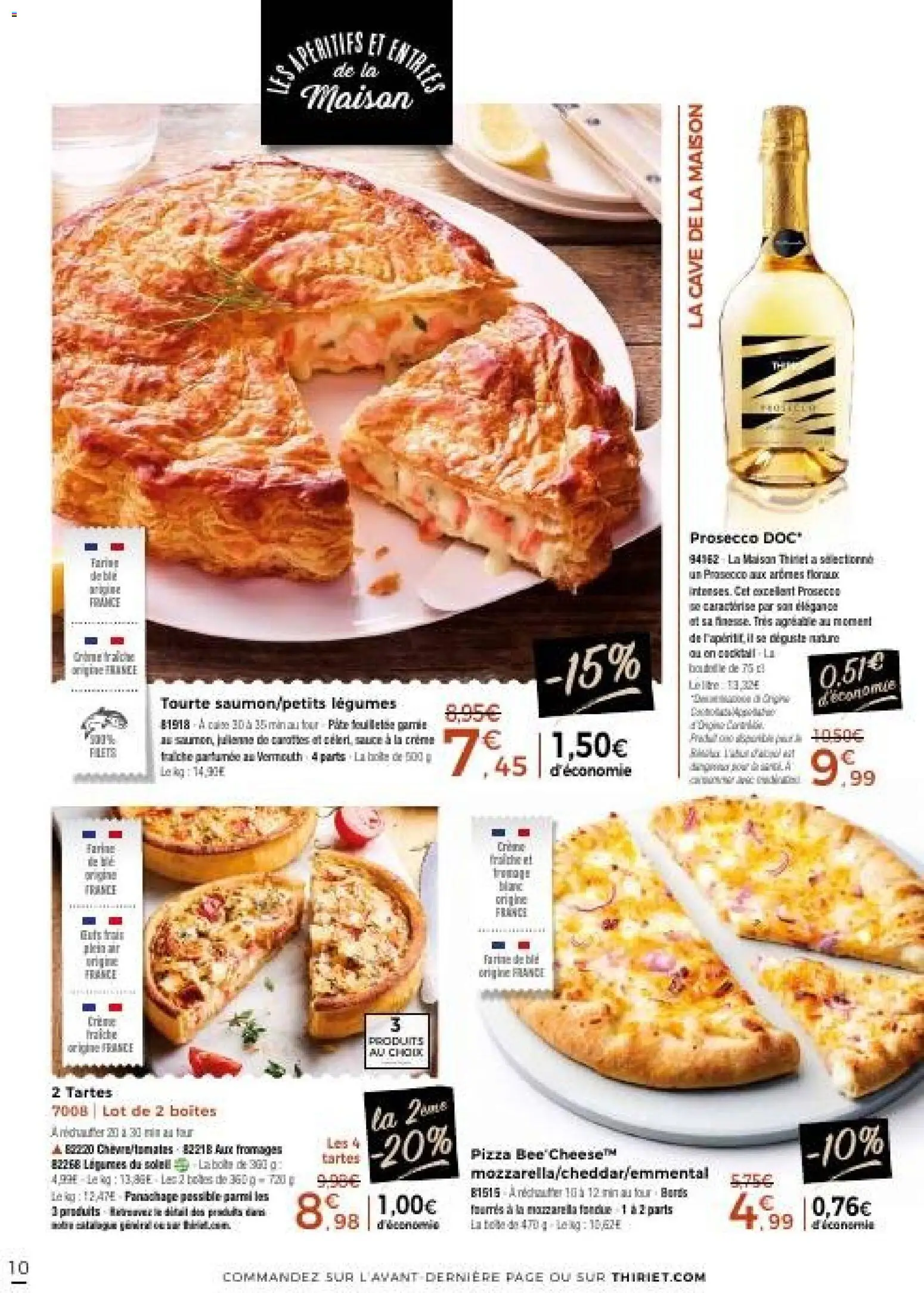 {H1} | Page: 10 | Produits: Farine, Vermouth, Pizza, Crème