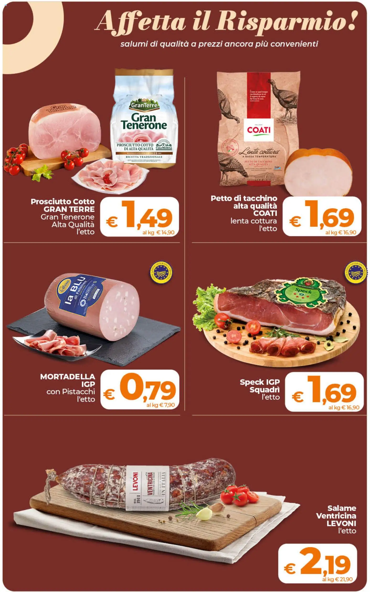 Volantino Ipercoop del 18.06.2026 | Pagina: 19 | Prodotti: Speck, Tacchino, Prosciutto, Mortadella