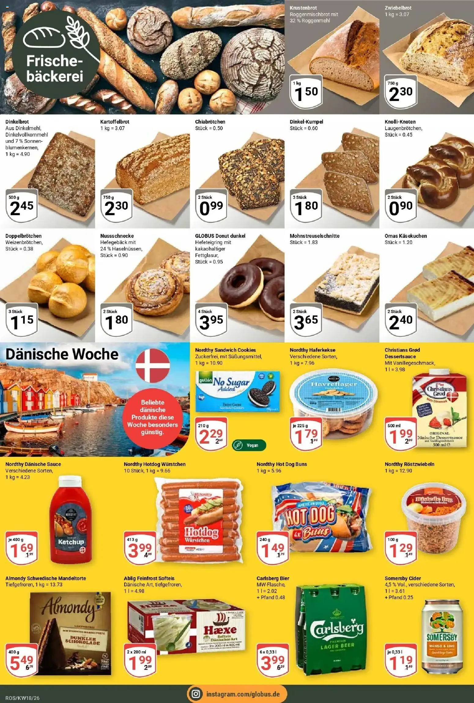 Globus Prospekt Lambrechtshagen	 – gültig ab 27.04.2026 | Seite: 8 | Produkte: Bäckerei, Carlsberg, Bier, Ketchup