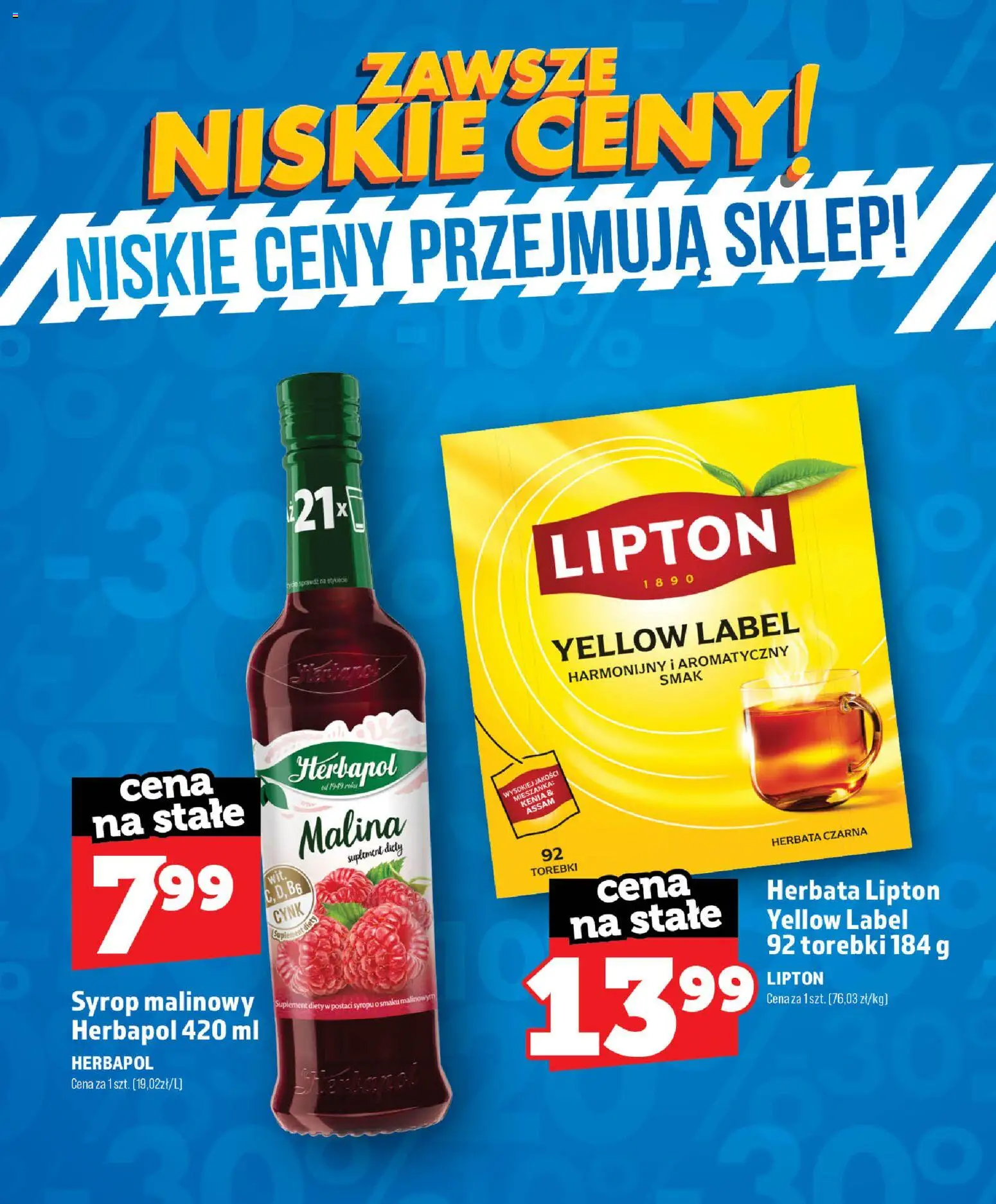 Topaz gazetka - Zawsze Niskie Ceny od 01.07.2026 | Strona: 61 | Produkty: Syrop, Malina, Syrop malinowy, Herbata