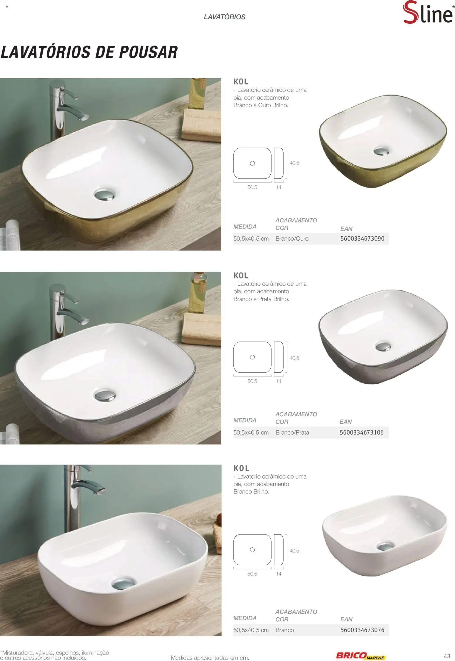 BricoMarché Catálogo de Inspiração Banho │ válido de 15.06.2026 | Página: 43 | Produtos: Lavatório