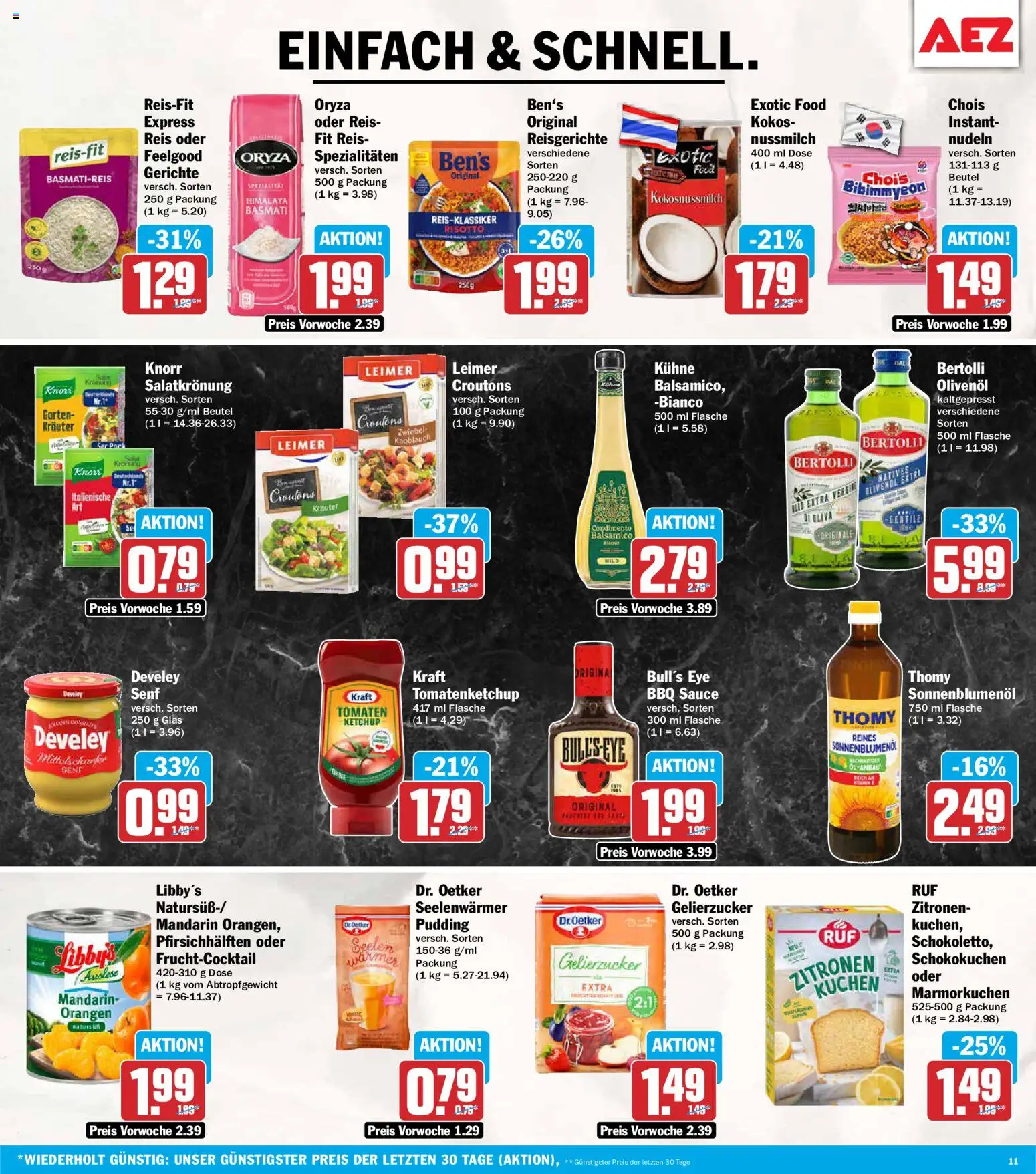 AEZ Prospekt – gültig ab 26.05.2026 | Seite: 11 | Produkte: Tomaten, Knoblauch, Kuchen, Zitronen