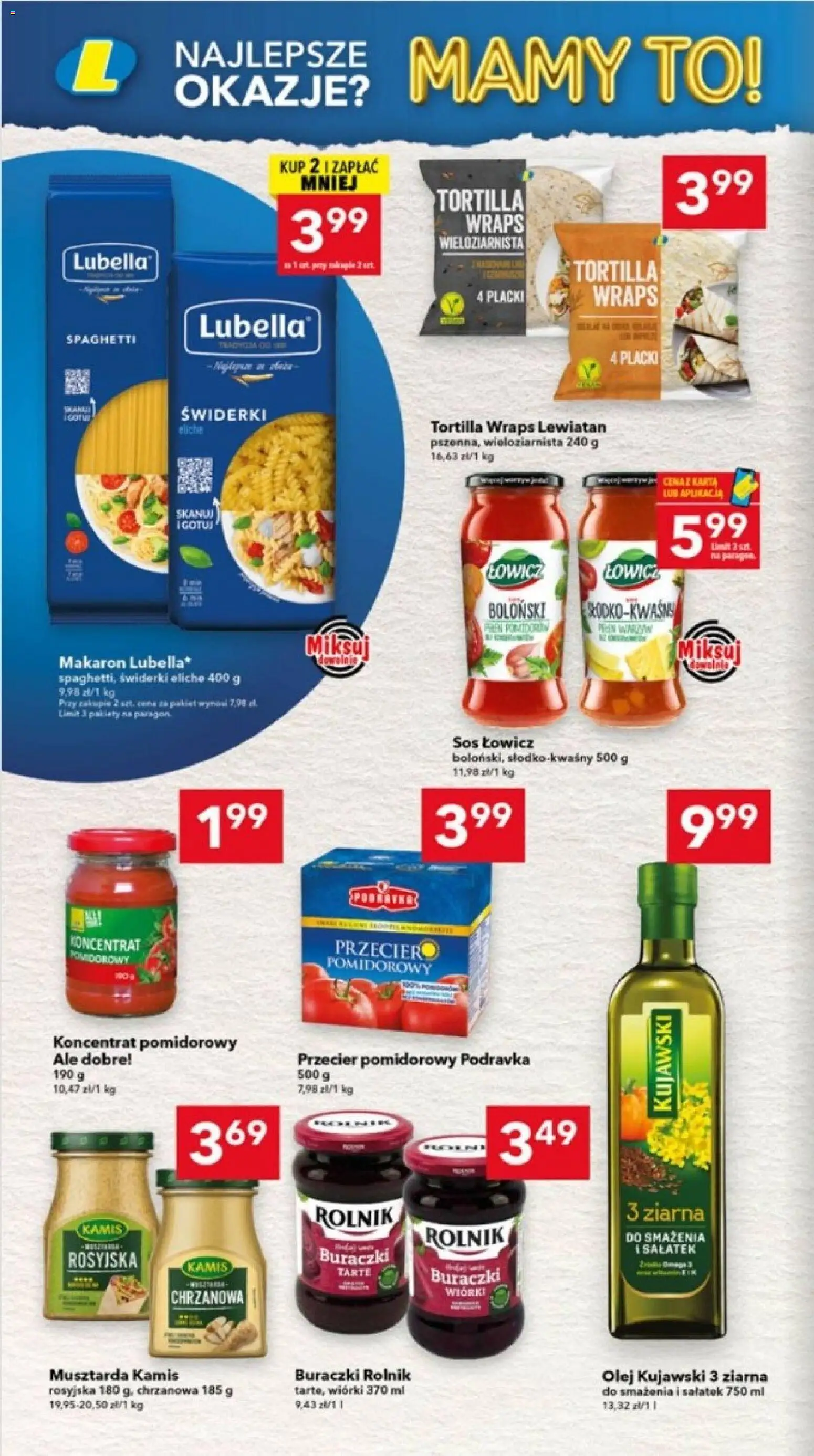 Lewiatan gazetka - Katowice od 21.05.2026 | Strona: 12 | Produkty: Karta, Koncentrat pomidorowy, Olej, Sos