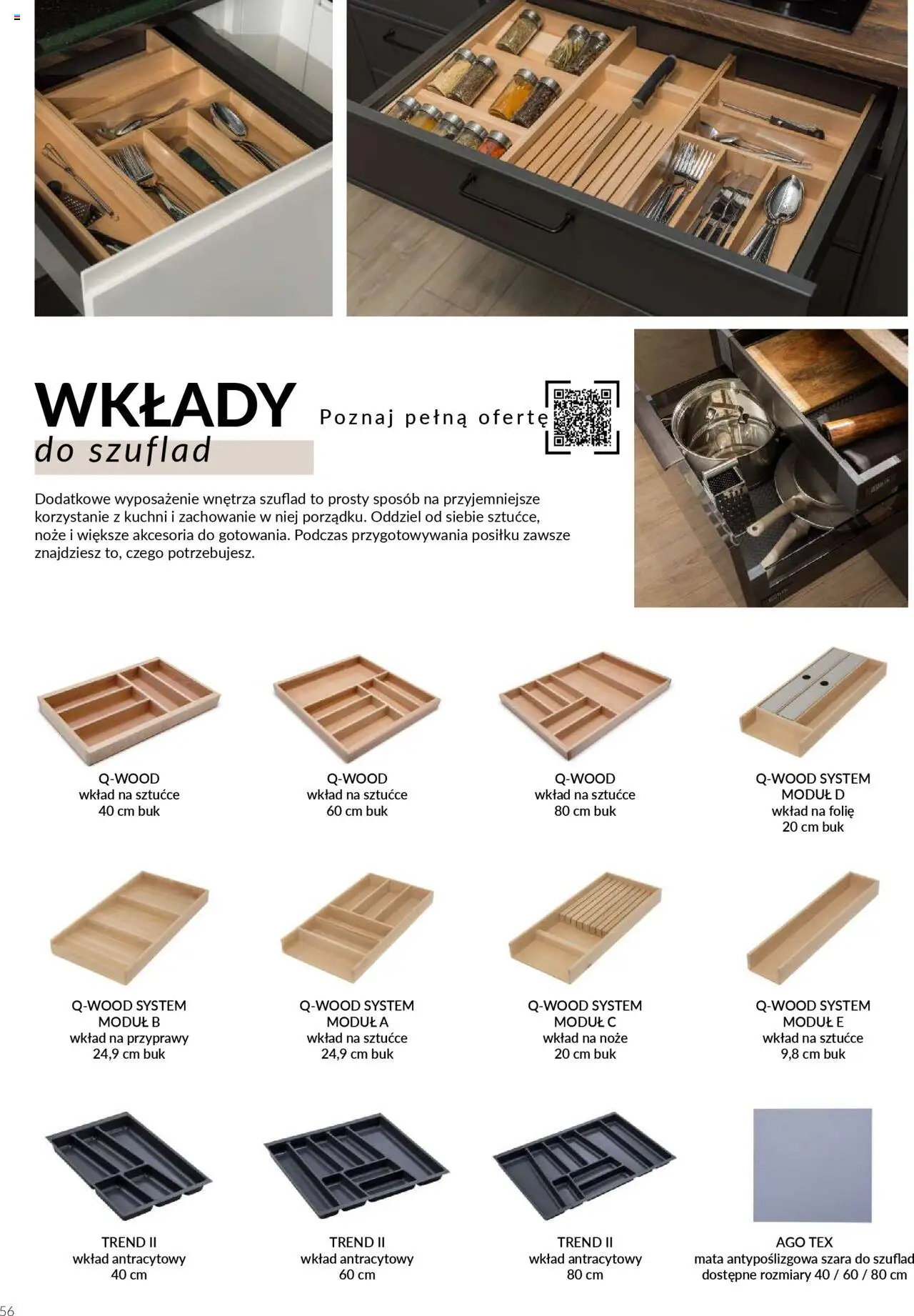 Salony Agata Gazetka - Kuchnie Qubik od 21.03.2025 | Strona: 56 | Produkty: Noże, Sztućce, Przyprawy