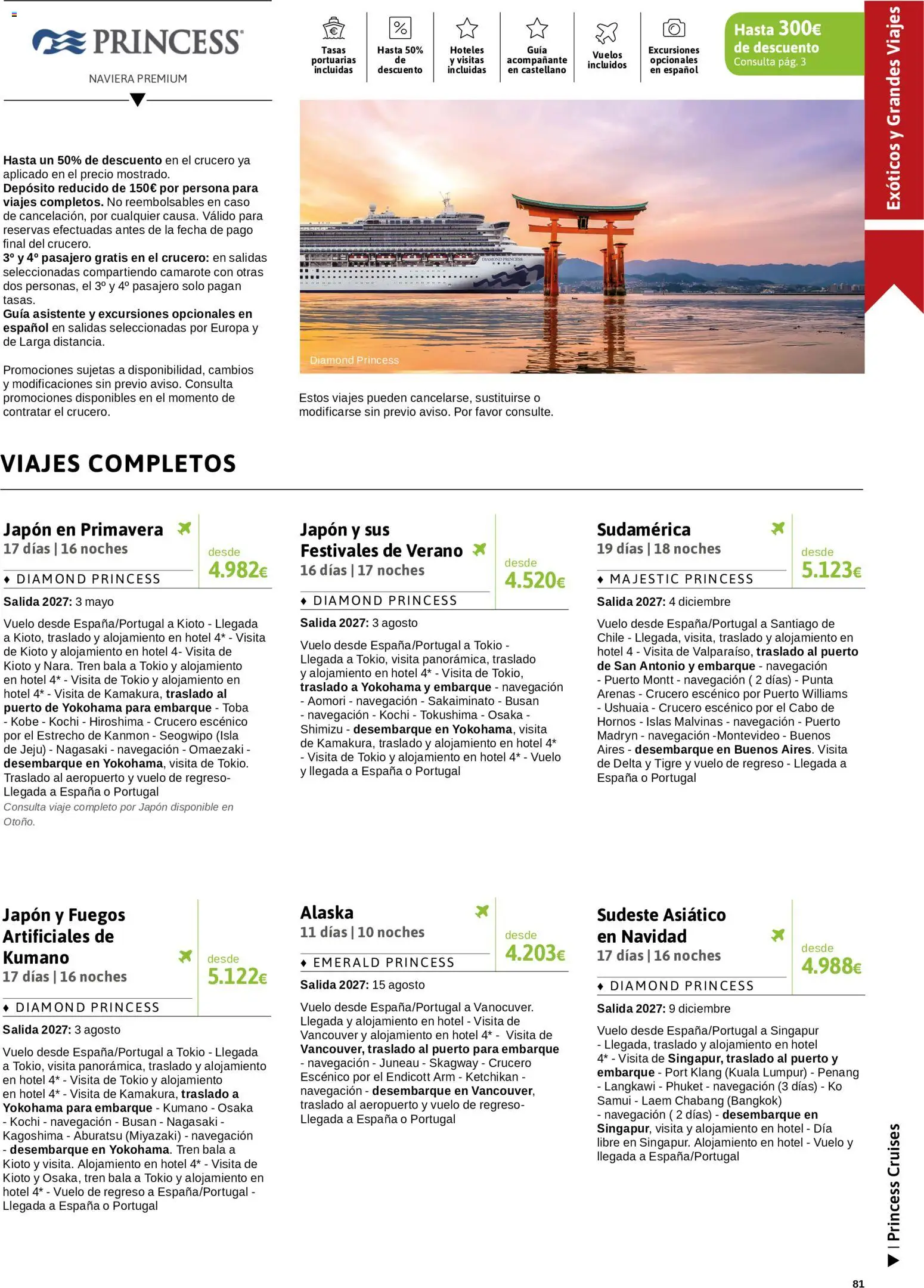 Viajes El Corte Inglés Crucero fantástico │ válido desde el 14/09/2026 | Página: 81 | Productos: Navegación